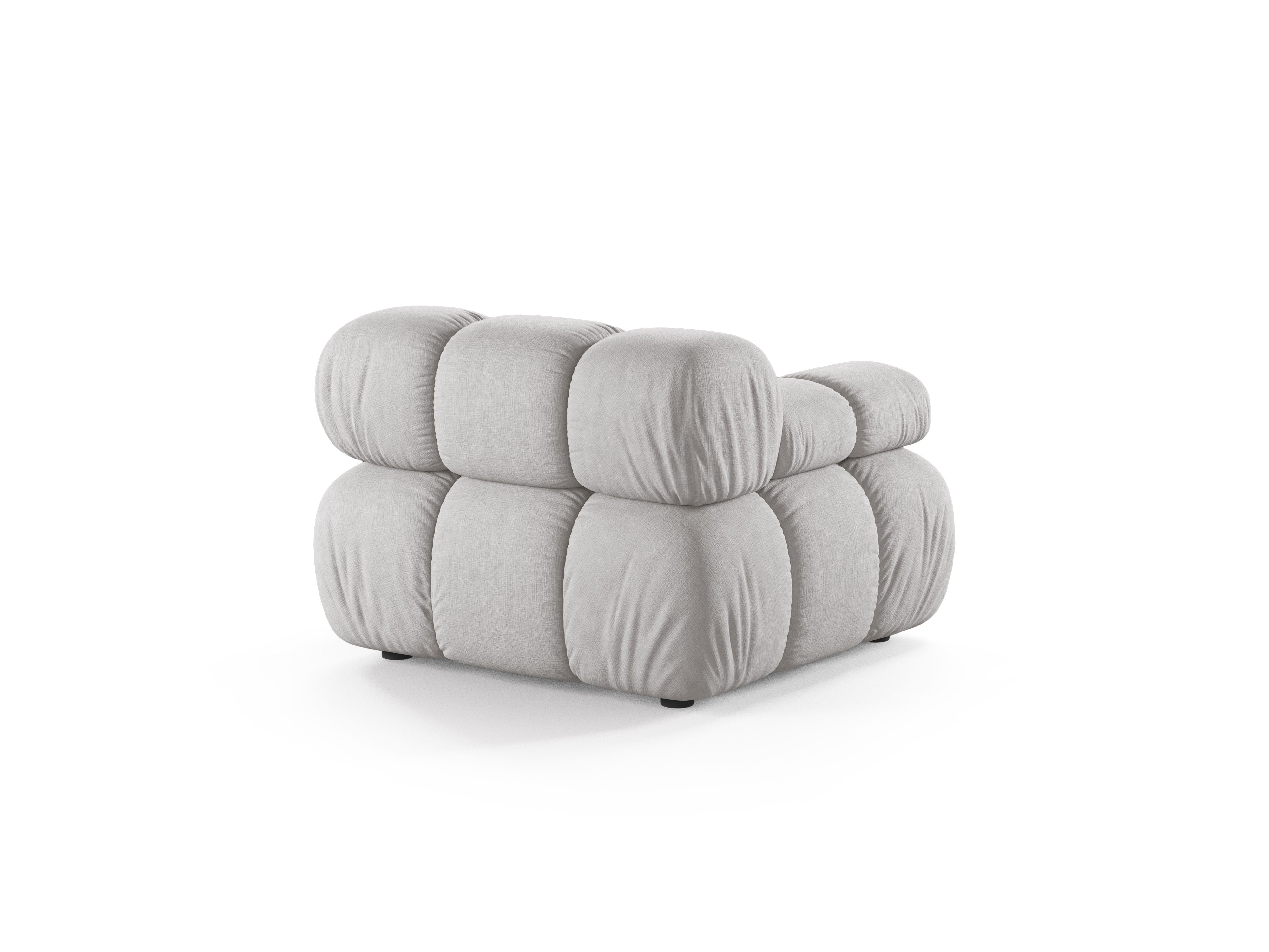 Modulares Sofa BELLIS - linkes Modul in Hellgrau