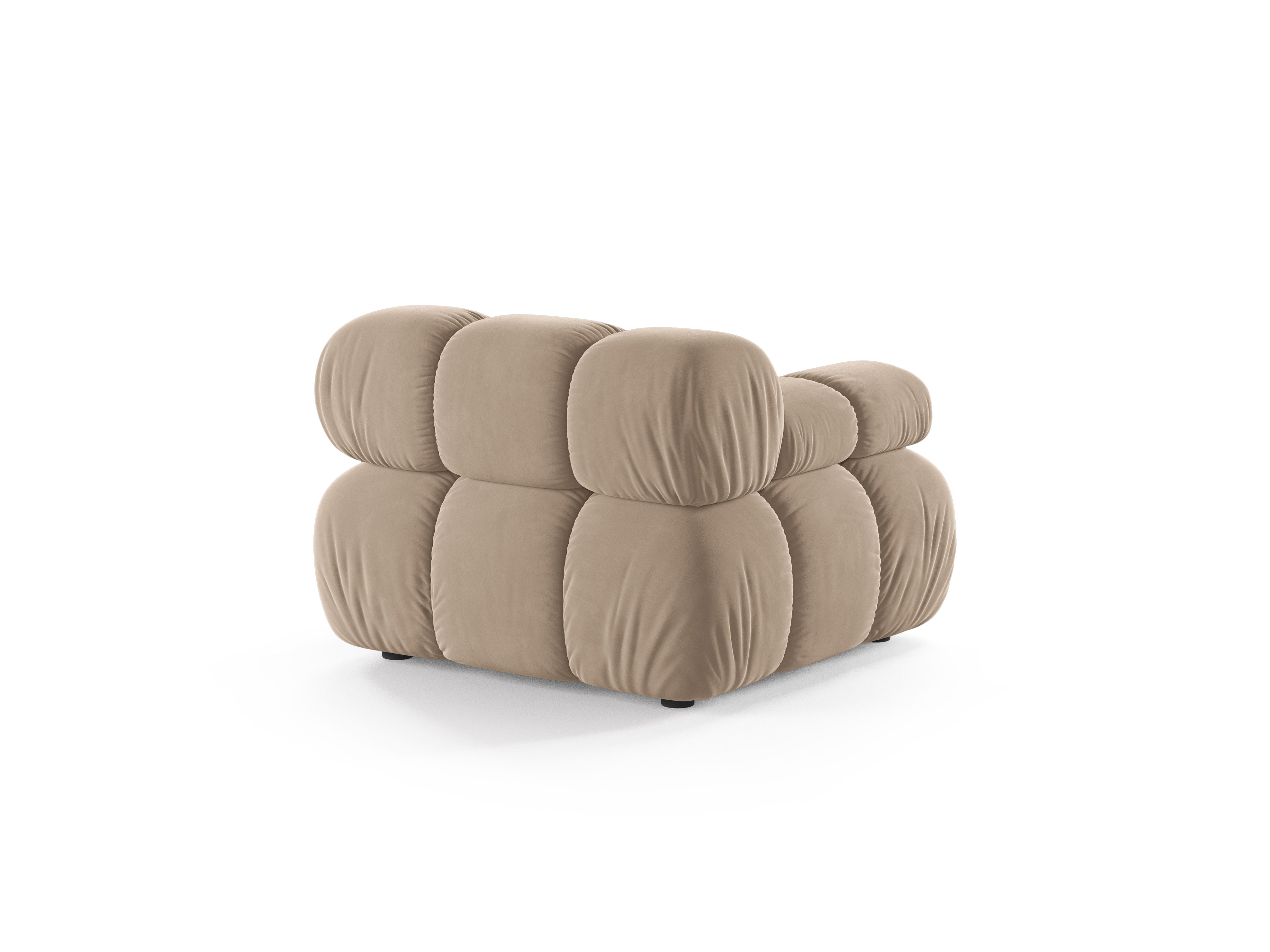 Modulares Sofa BELLIS - linkes Modul in beigem Velours