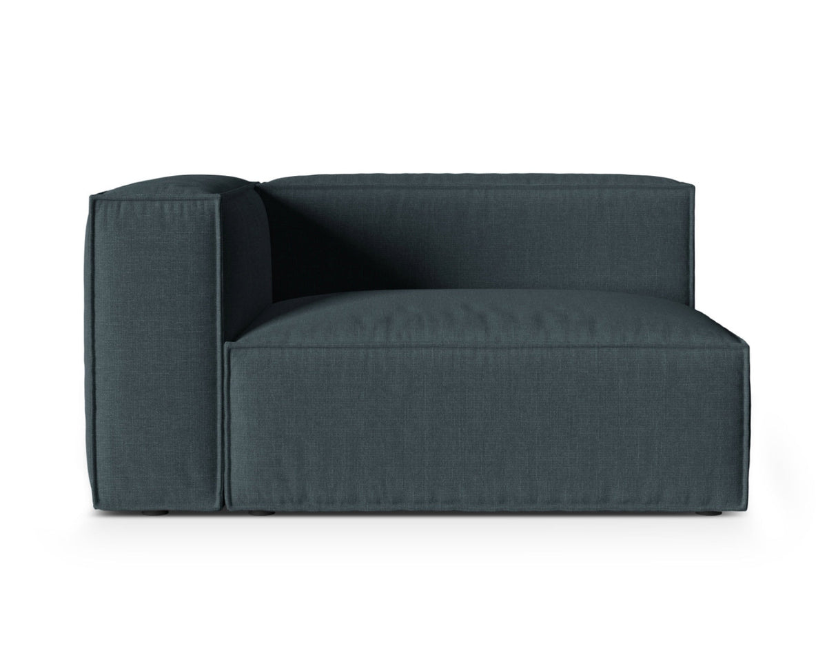 Moduł 2-osobowy z lewym podłokietnikiem NURIA ciemny petrol – Micadoni