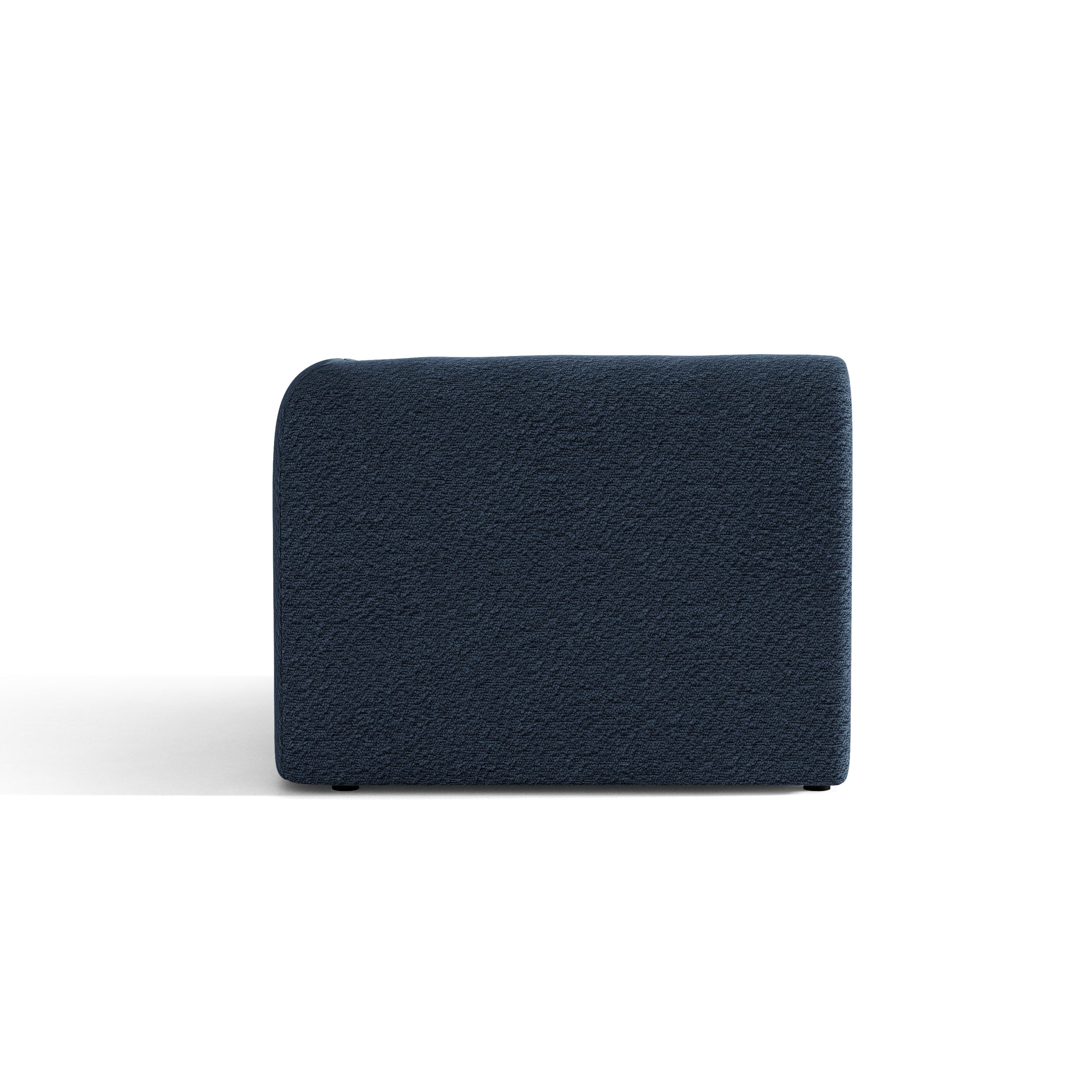 Modulares Sofa MILEY - rechter Modul in dunkelblauem Boucle