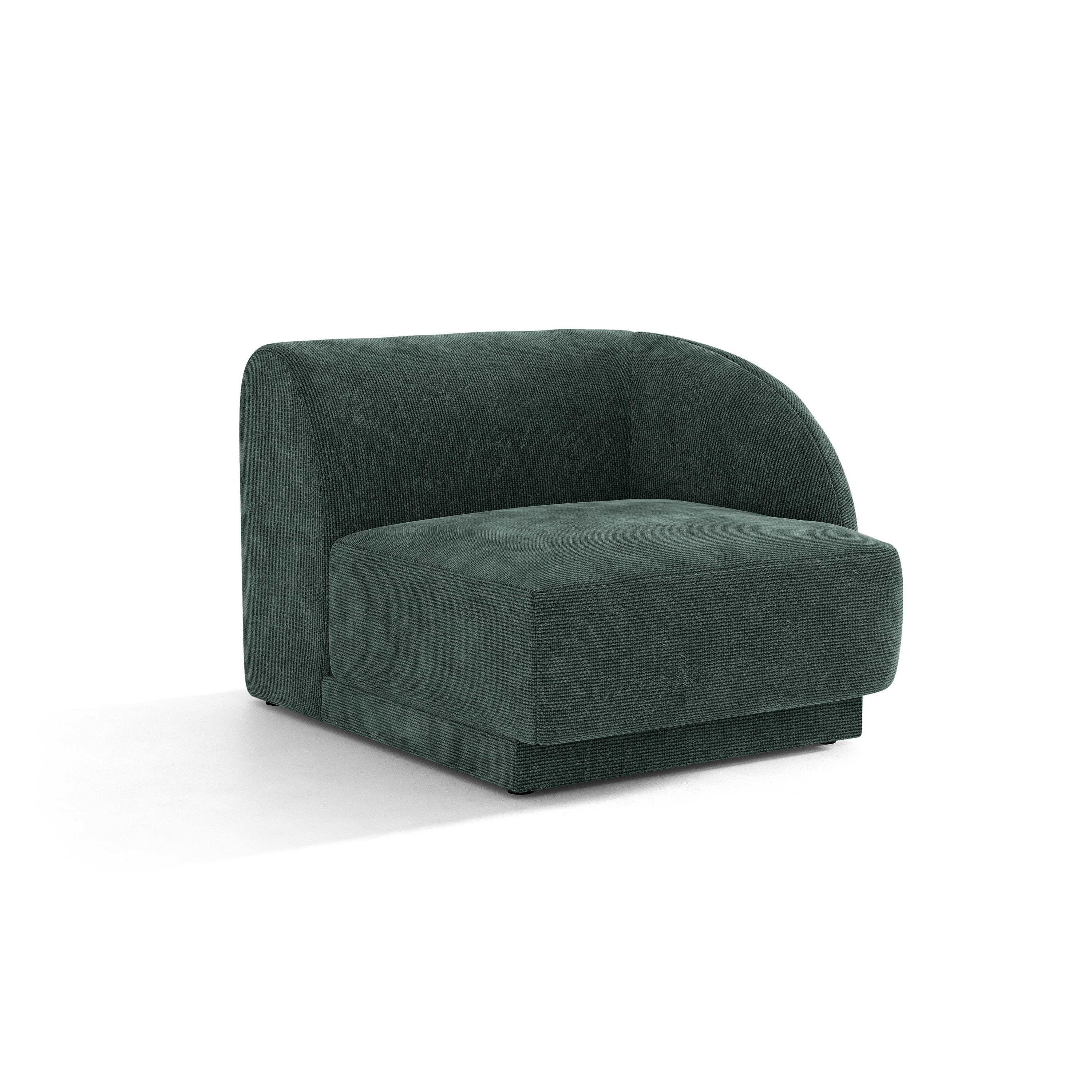 Modulares Sofa MILEY - rechte Modulkombination petrol samtig