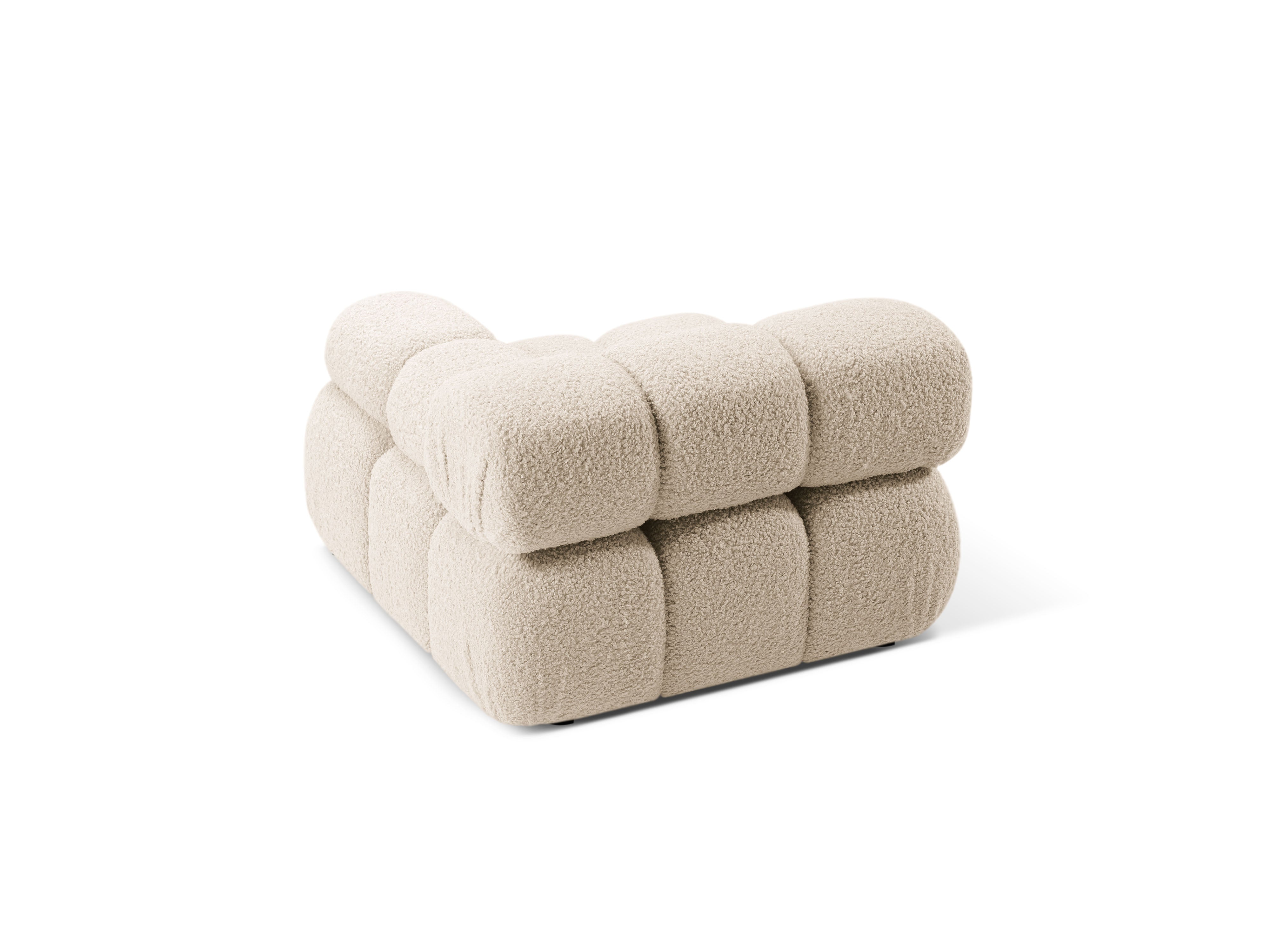 Modulares Sofa BELLIS - rechtes Modul in beigem Boucle