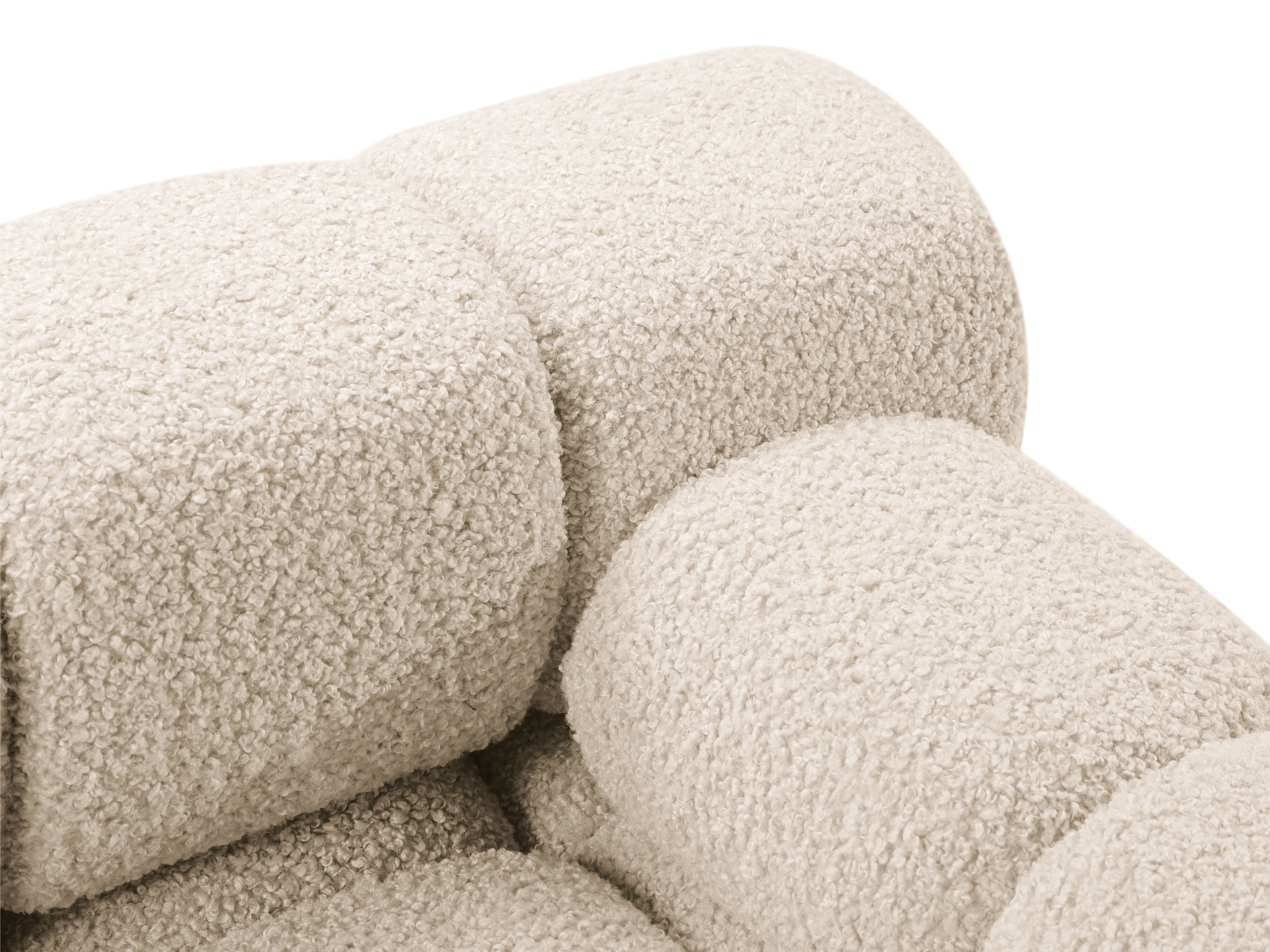 Modulares Sofa BELLIS - rechtes Modul in beigem Boucle