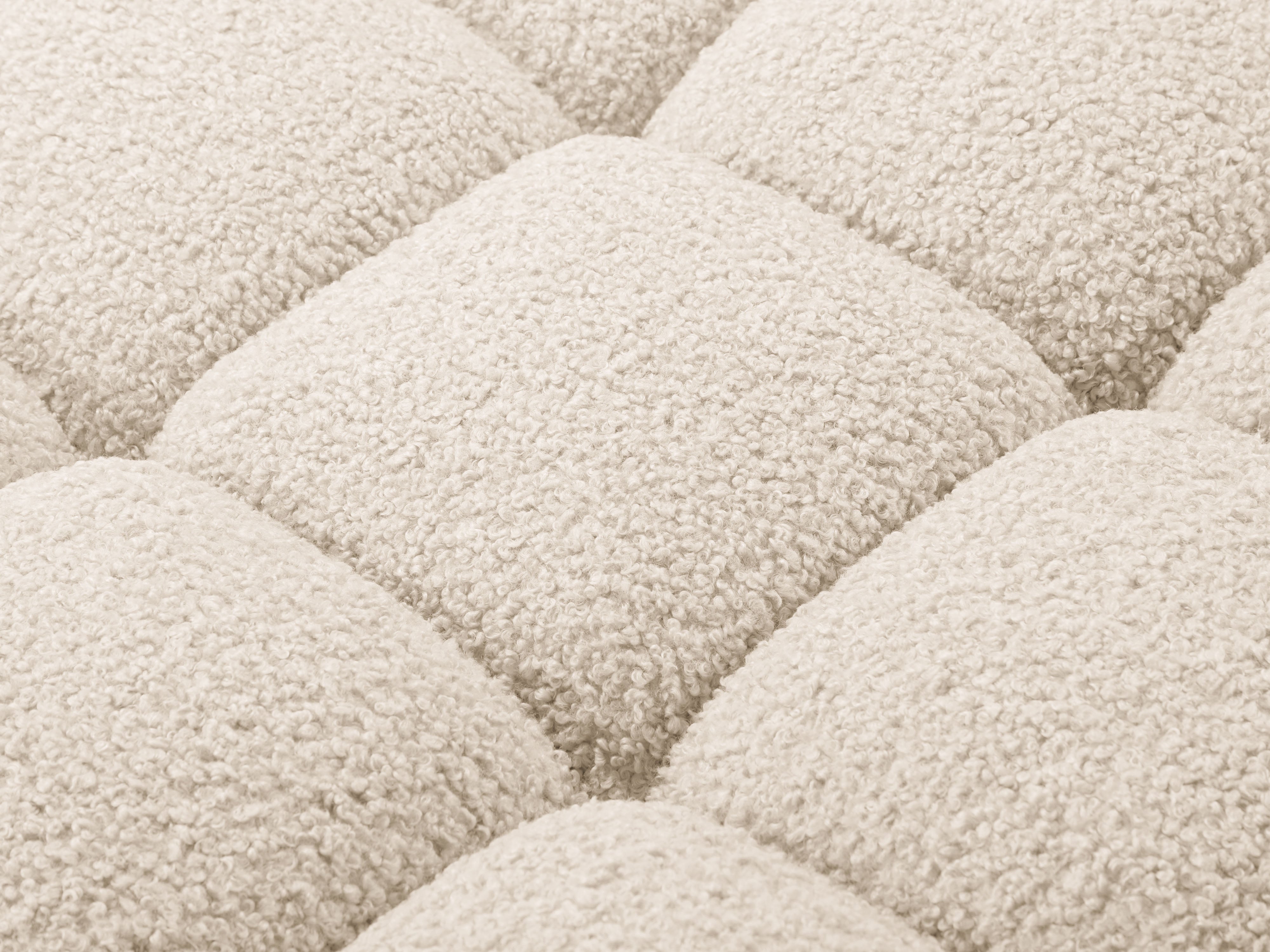 Modulares Sofa BELLIS - rechtes Modul in beigem Boucle