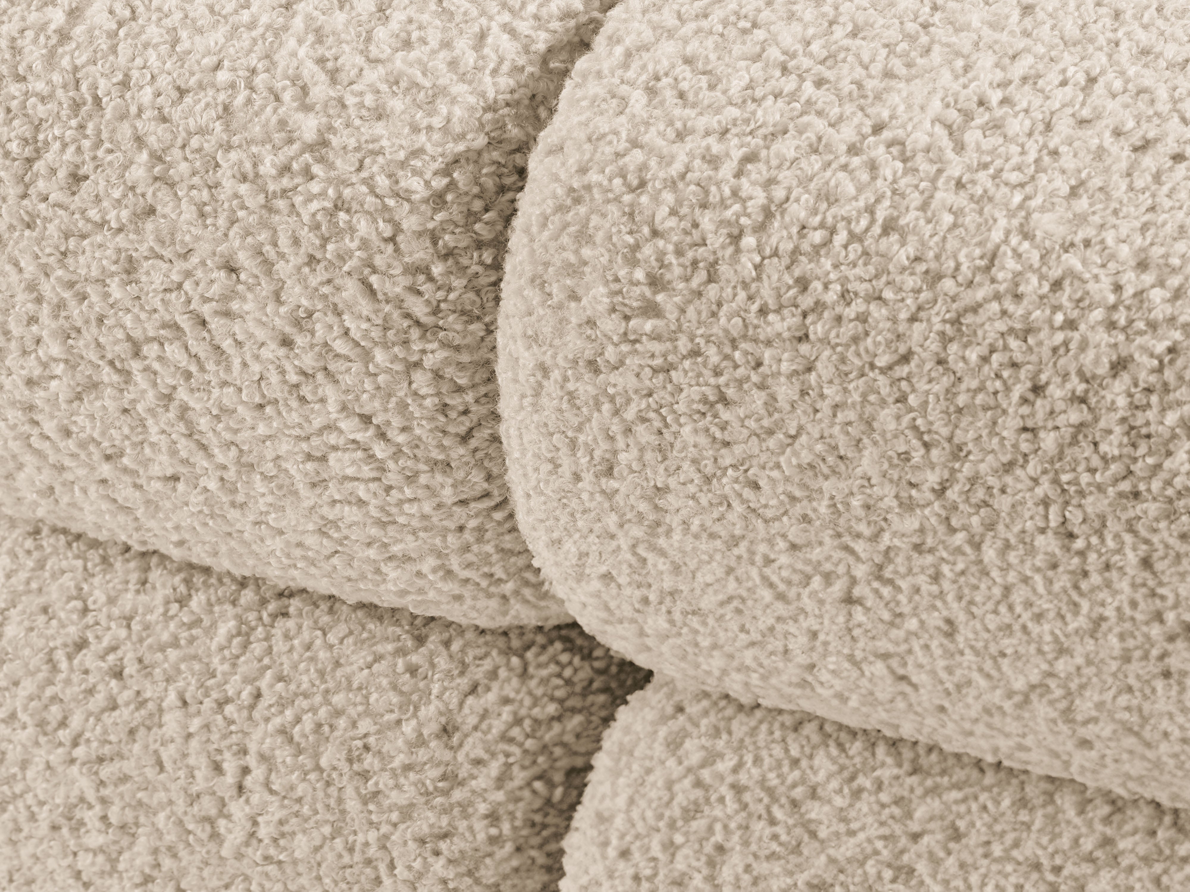 Modulares Sofa BELLIS - rechtes Modul in beigem Boucle