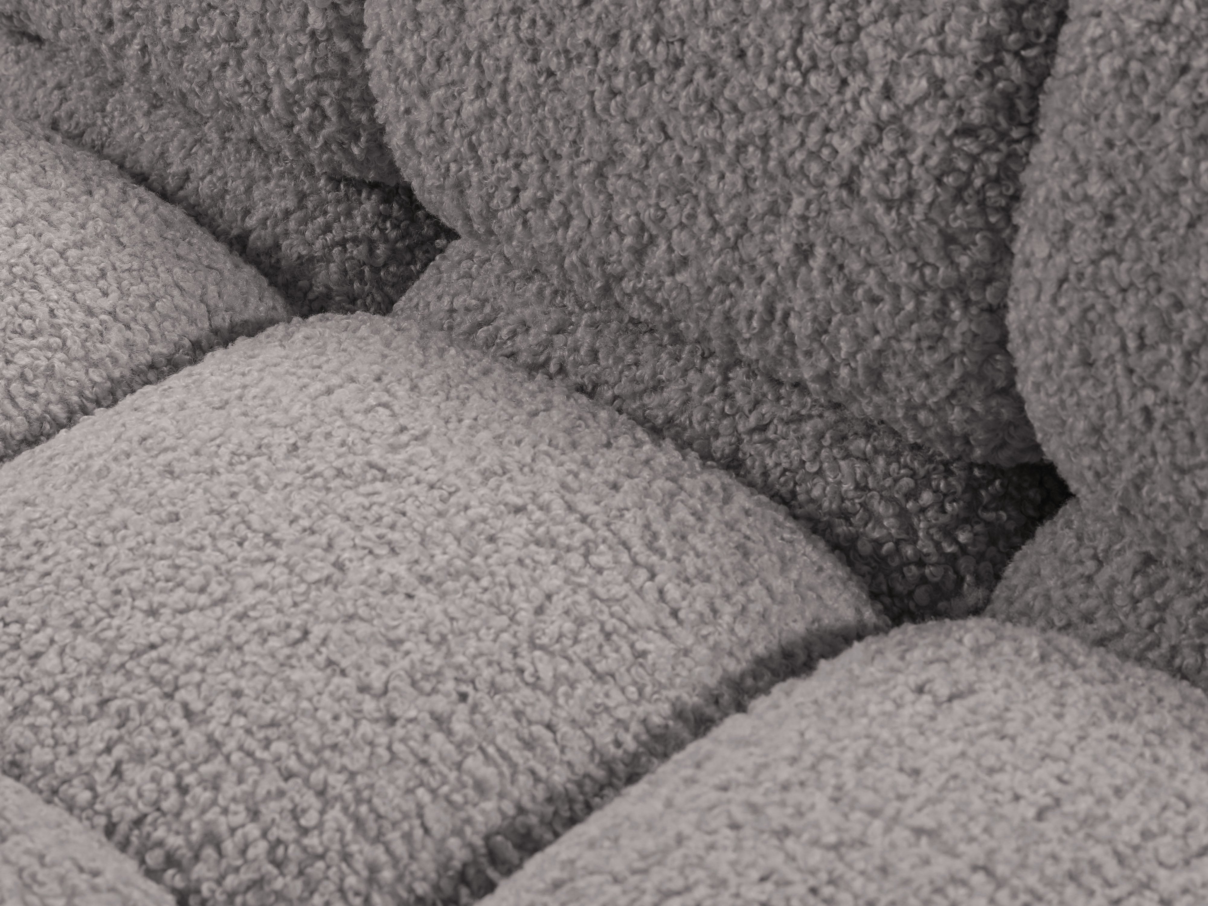 Modulares Sofa BELLIS - rechter Modul in grauem Boucle
