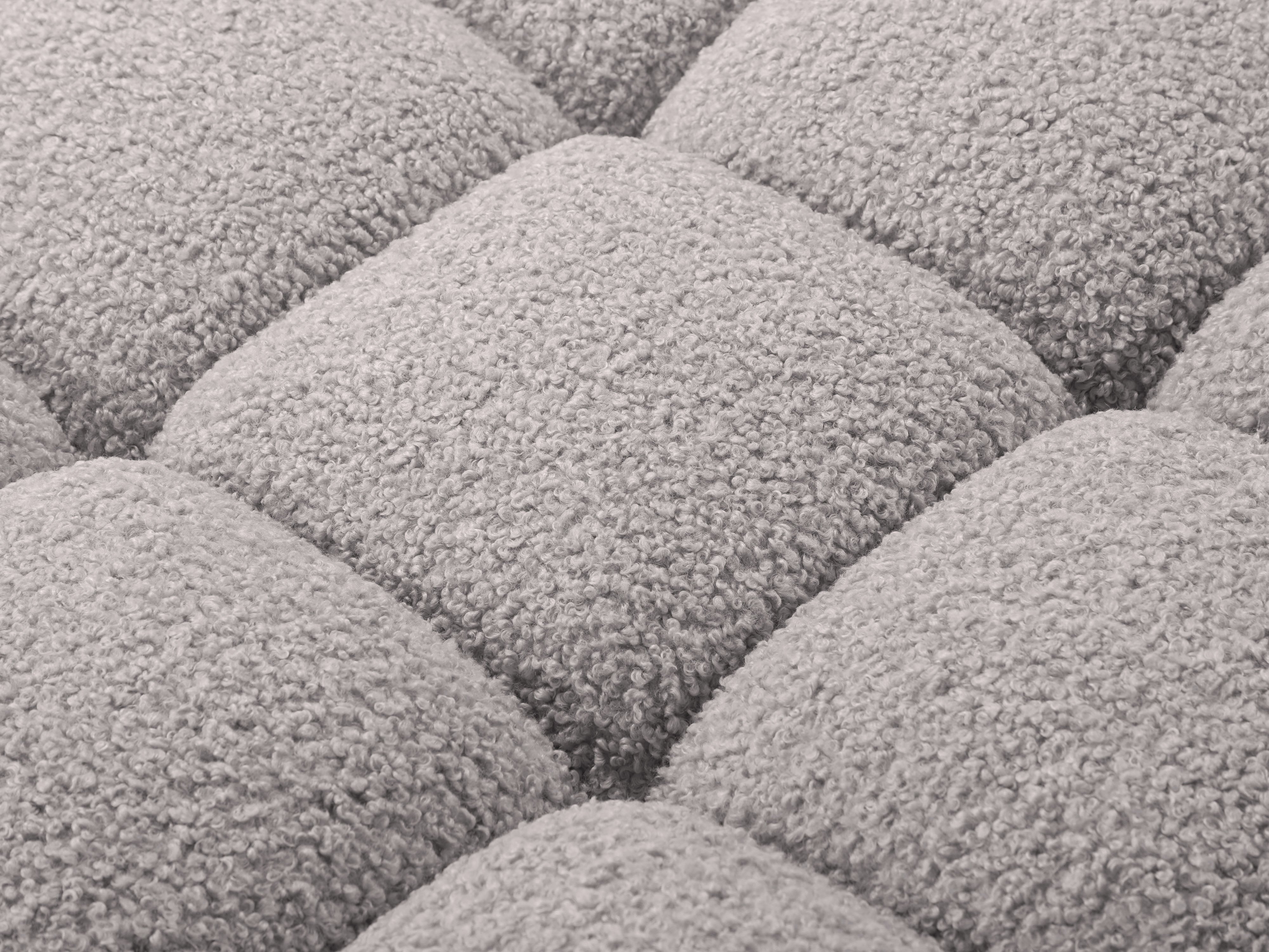 Modulares Sofa BELLIS - rechter Modul in grauem Boucle