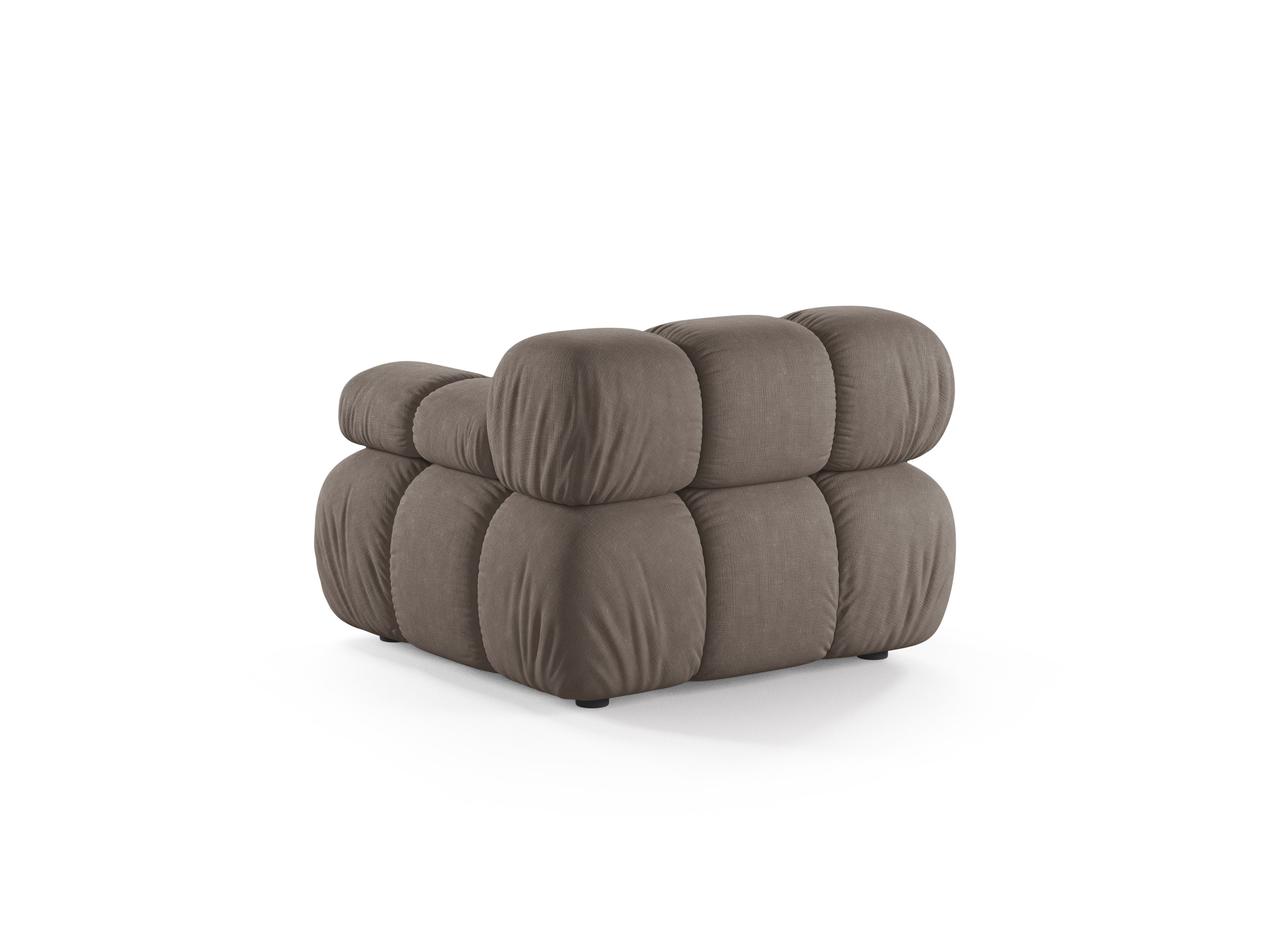 Modulares Sofa BELLIS - rechtes Modul in dunklem Cappuccino