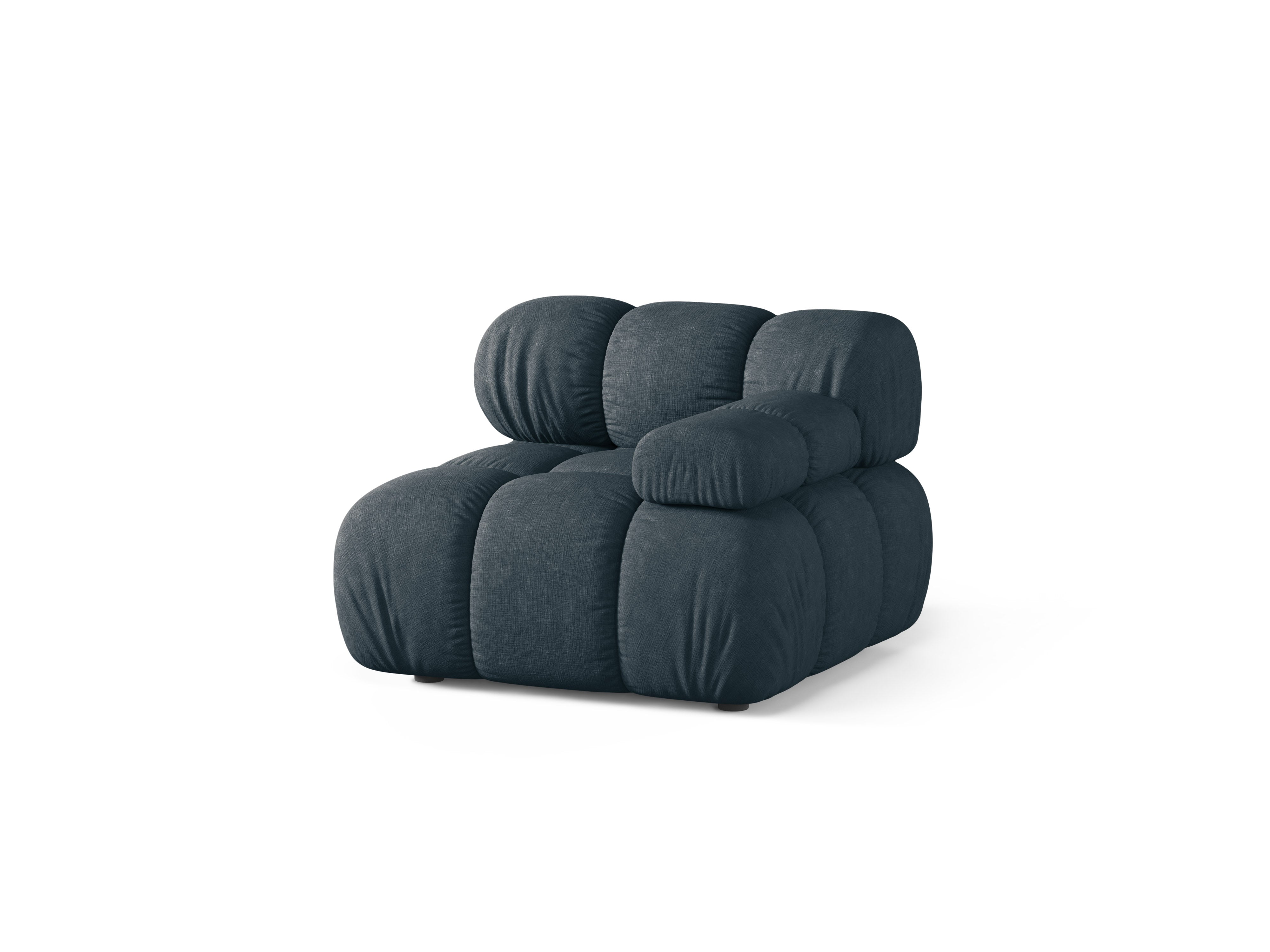 Modulares Sofa BELLIS - tiefes, rechtsseitiges Modul in Petrol