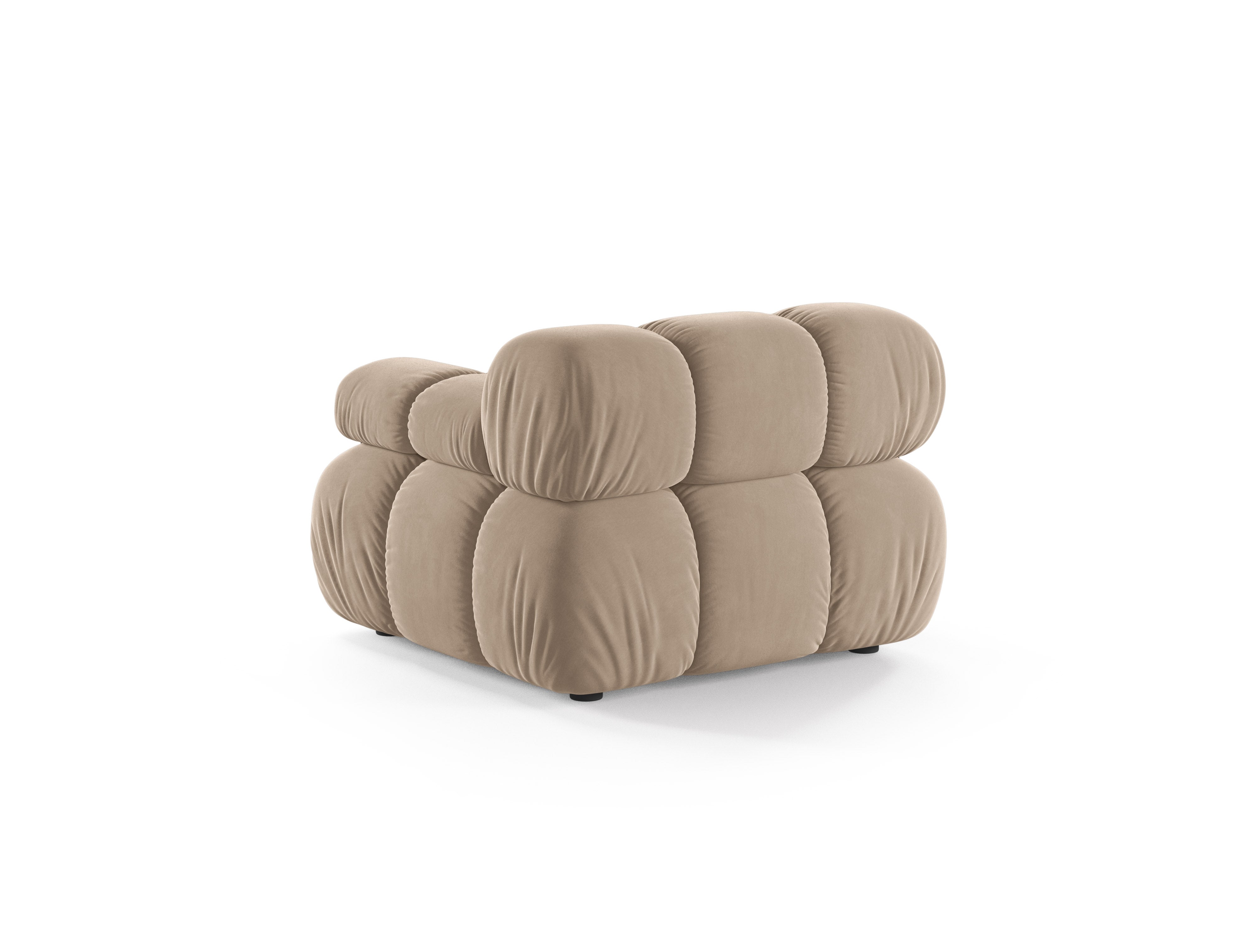 Modulares Sofa BELLIS - rechtes Modul in beigem Velours