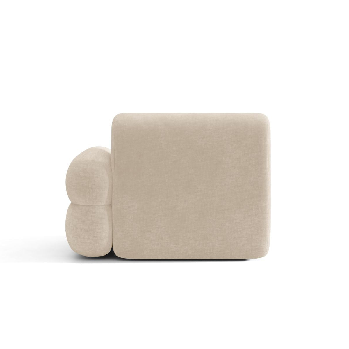 Modulares Sofa NEO - rechter Modul in hellbeigem Chenille