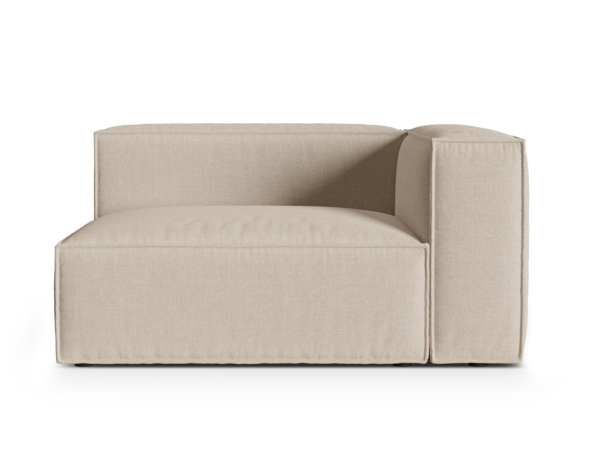 Moduł 2-osobowy z prawym podłokietnikiem NURIA beżowy – Micadoni