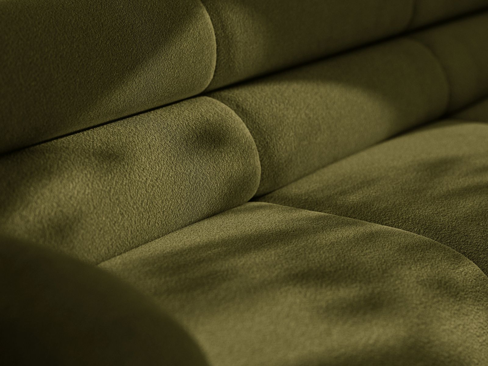 Sessel / Modul NEO olivgrüner Boucle