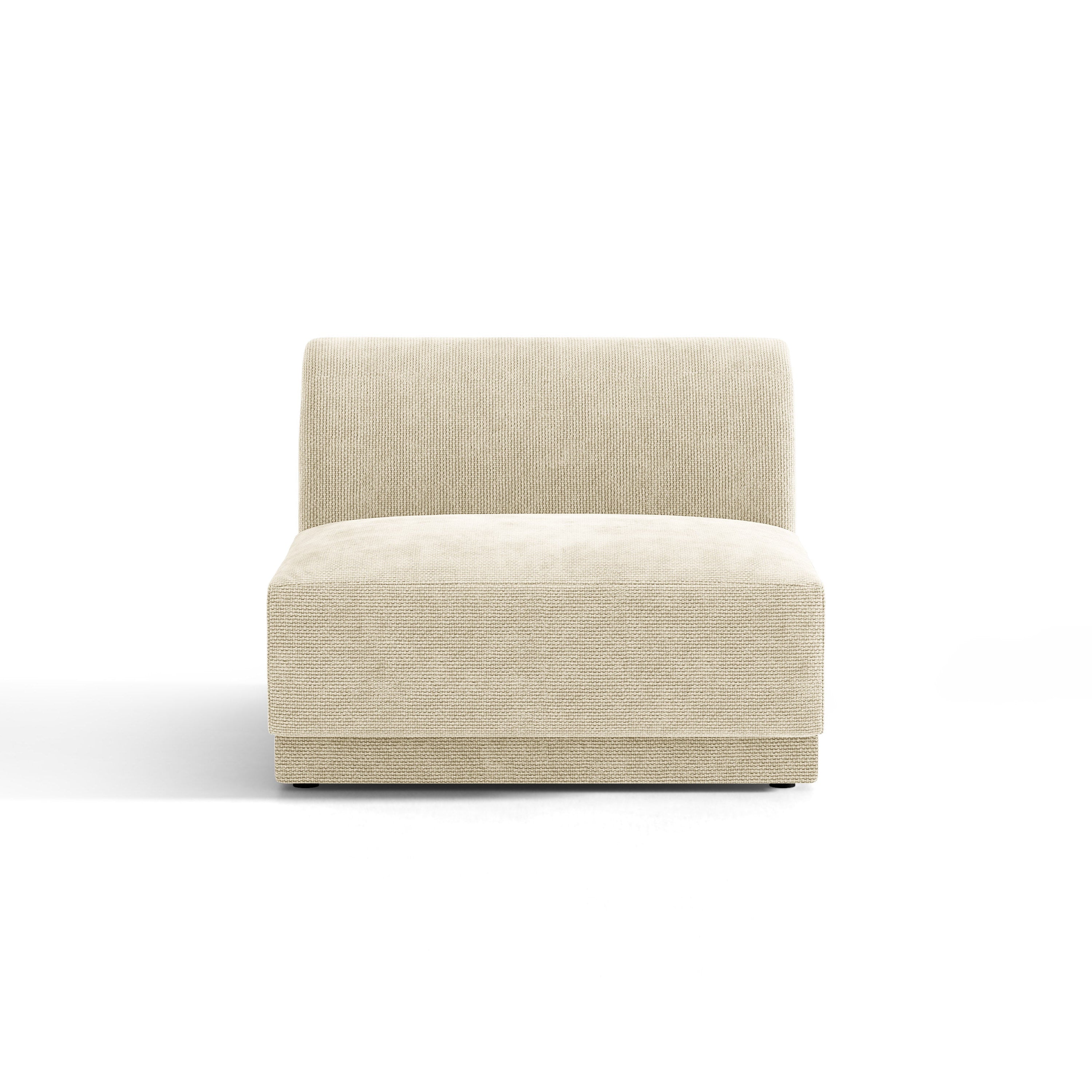 Sessel / Modul MILEY hellbeige schimmerndes Chenille