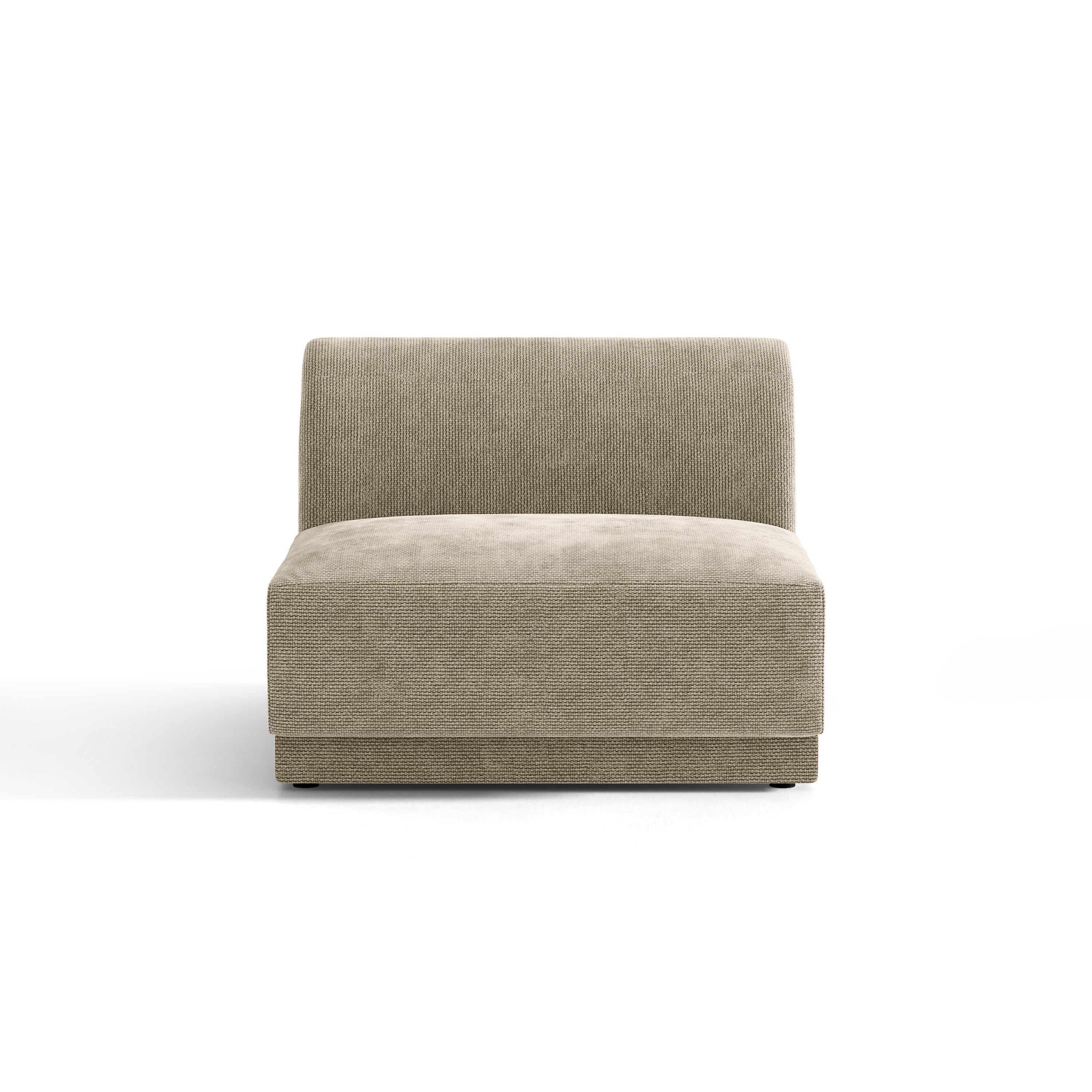 Sessel / Modul MILEY beige schimmernder Chenille