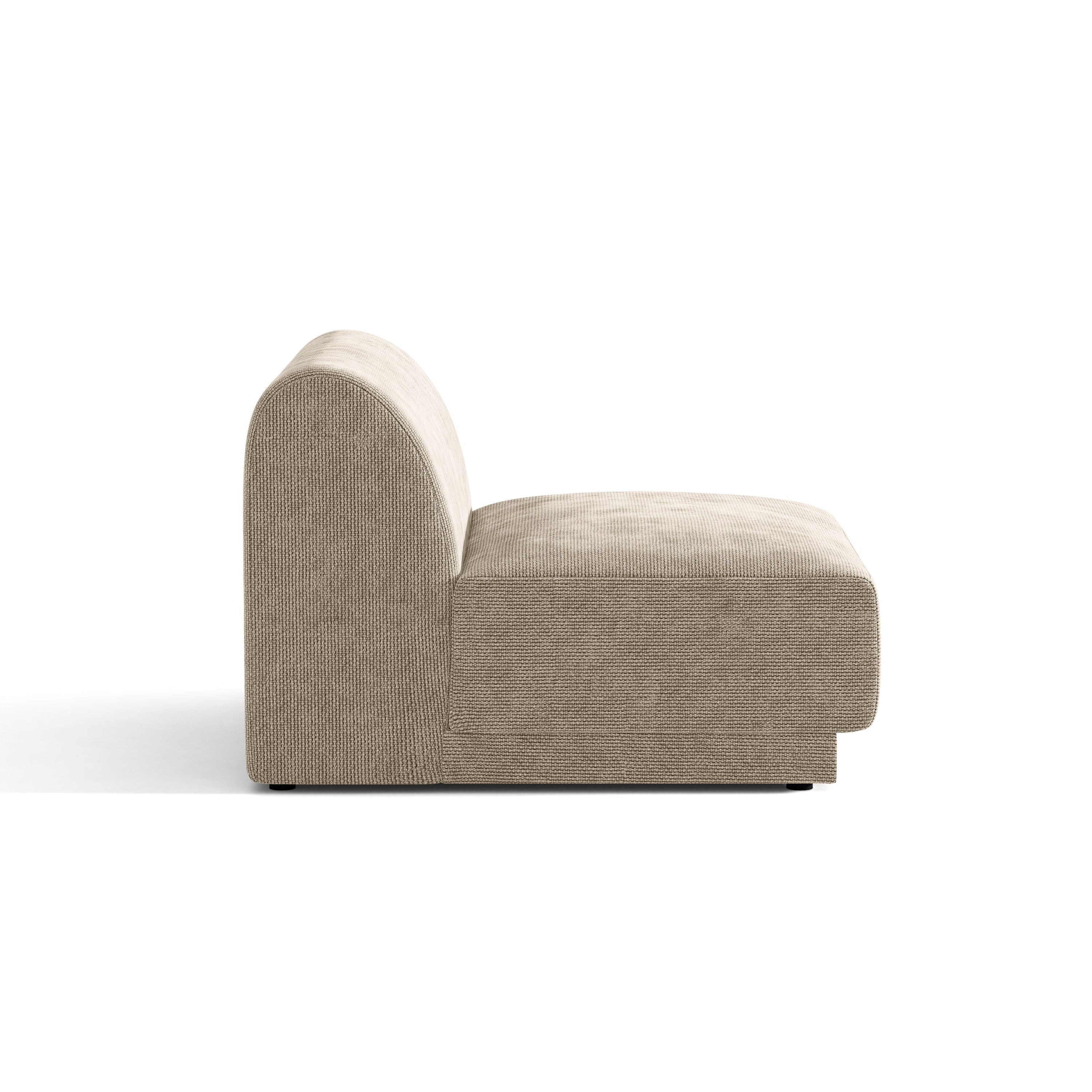 Sessel / Modul MILEY beige schimmernder Chenille
