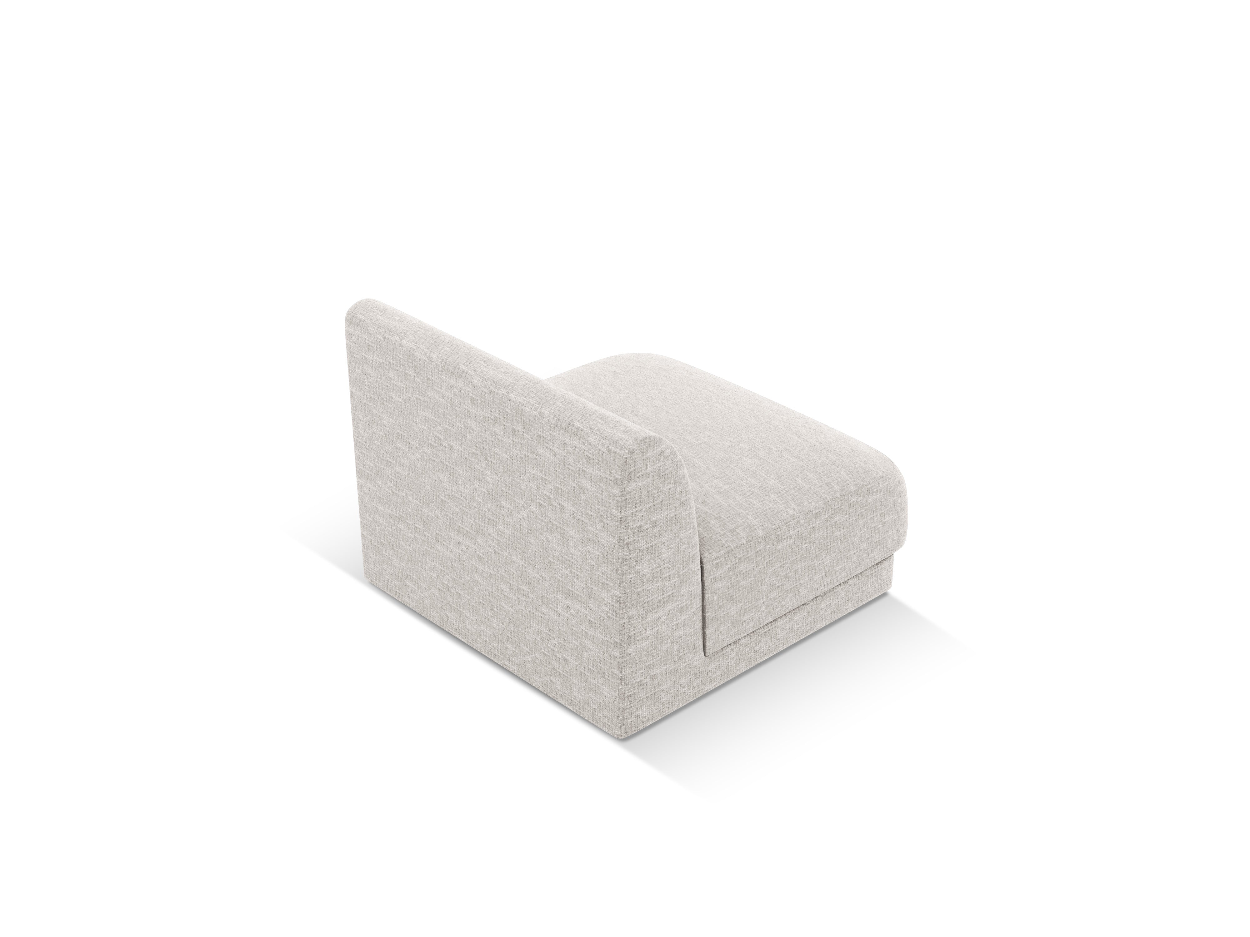 Sessel / Modul MILEY hellgrau samtig