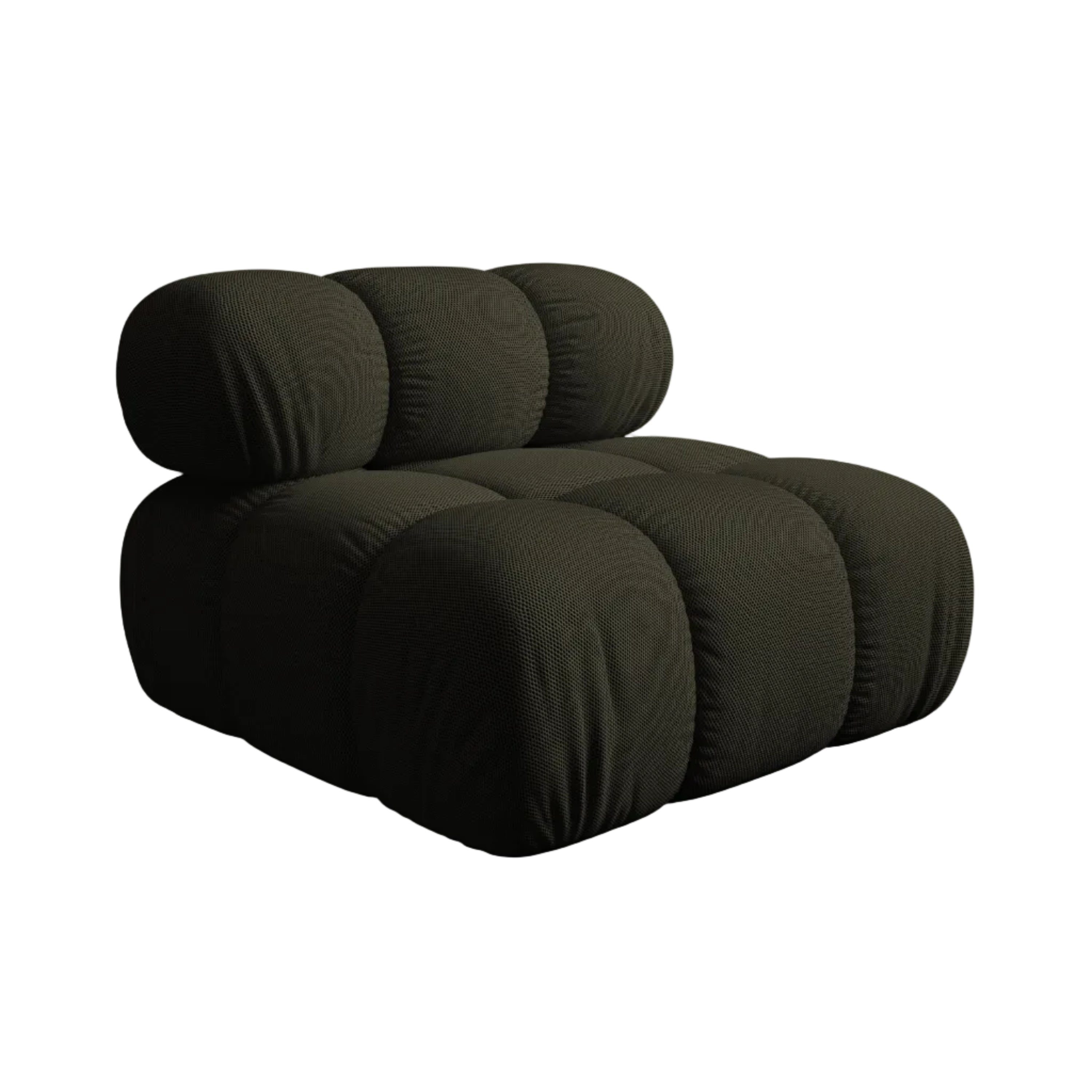 Sessel / Modul BELLIS dunkelgrüner 3D-Stoff