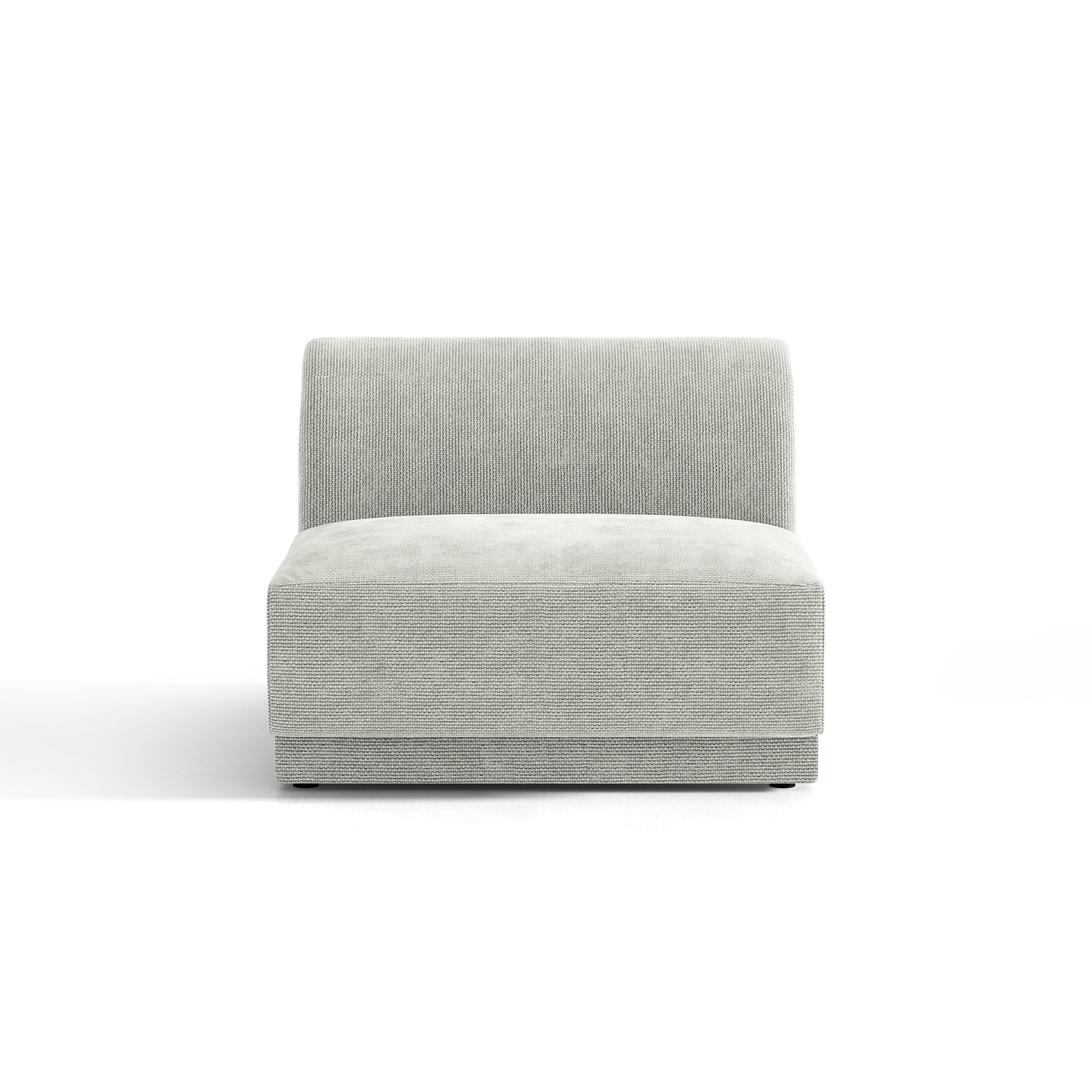 Sessel / Modul MILEY graues Chenille
