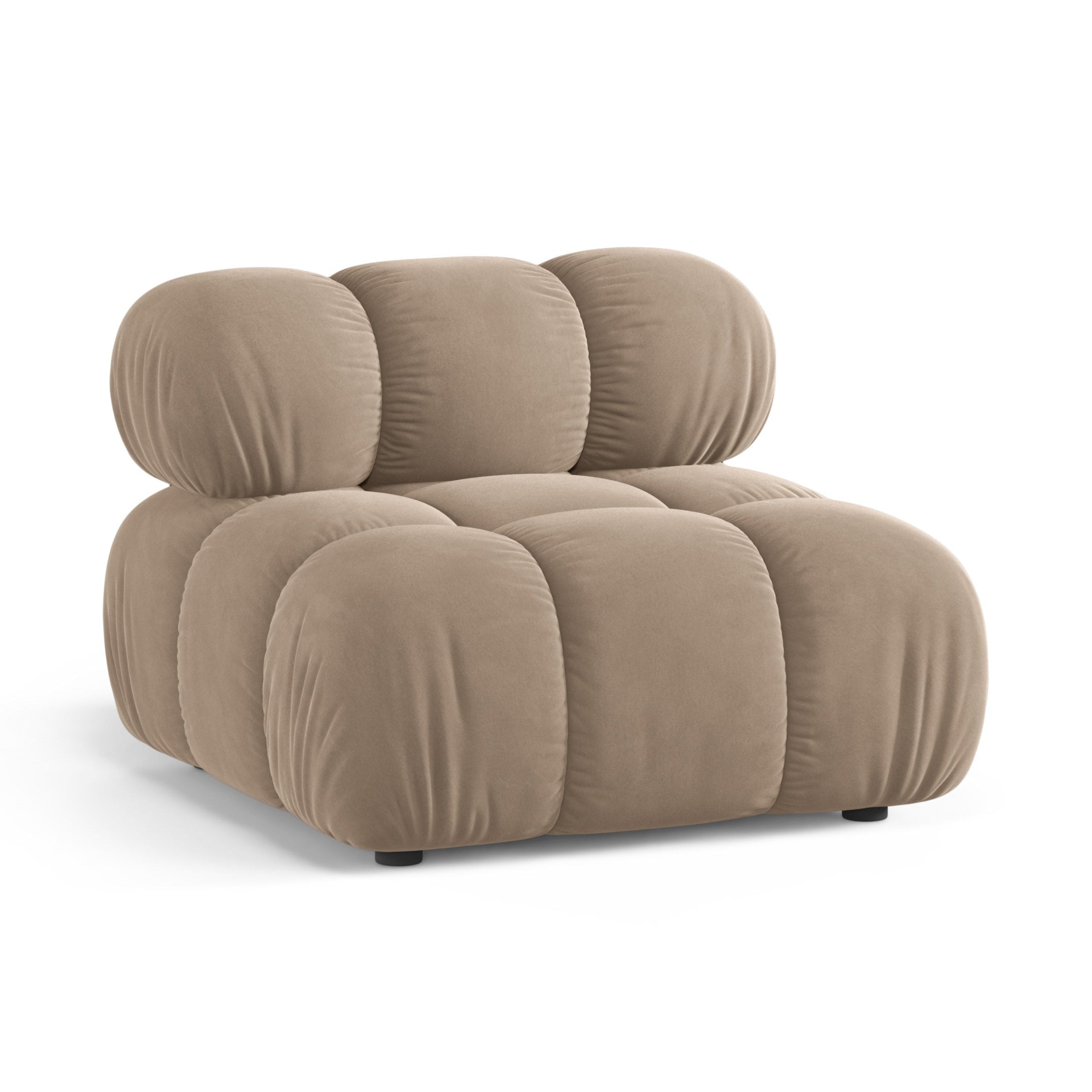 Sessel / Modul BELLIS beige Samt