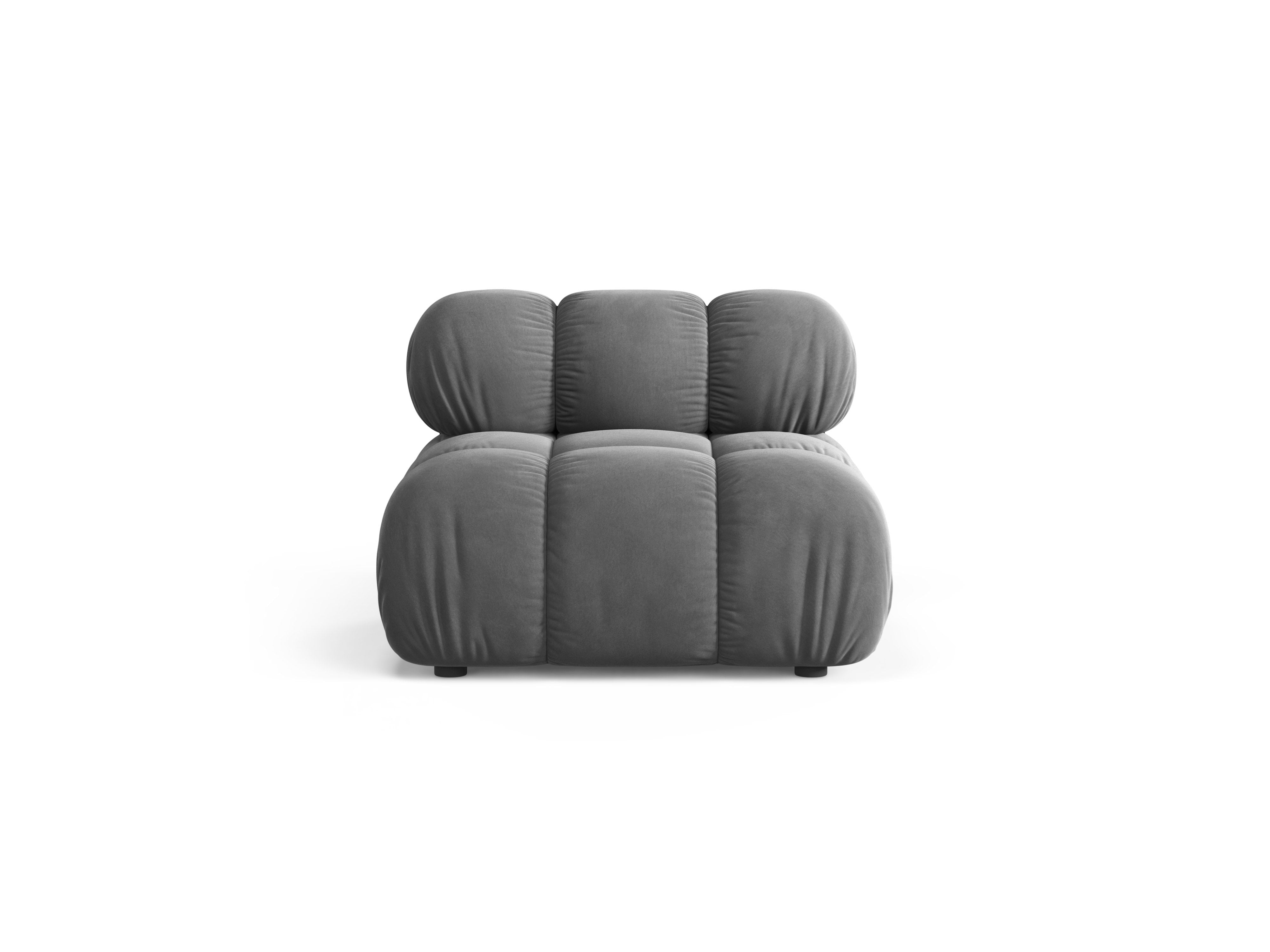 Sessel / Modul BELLIS grauer Samt