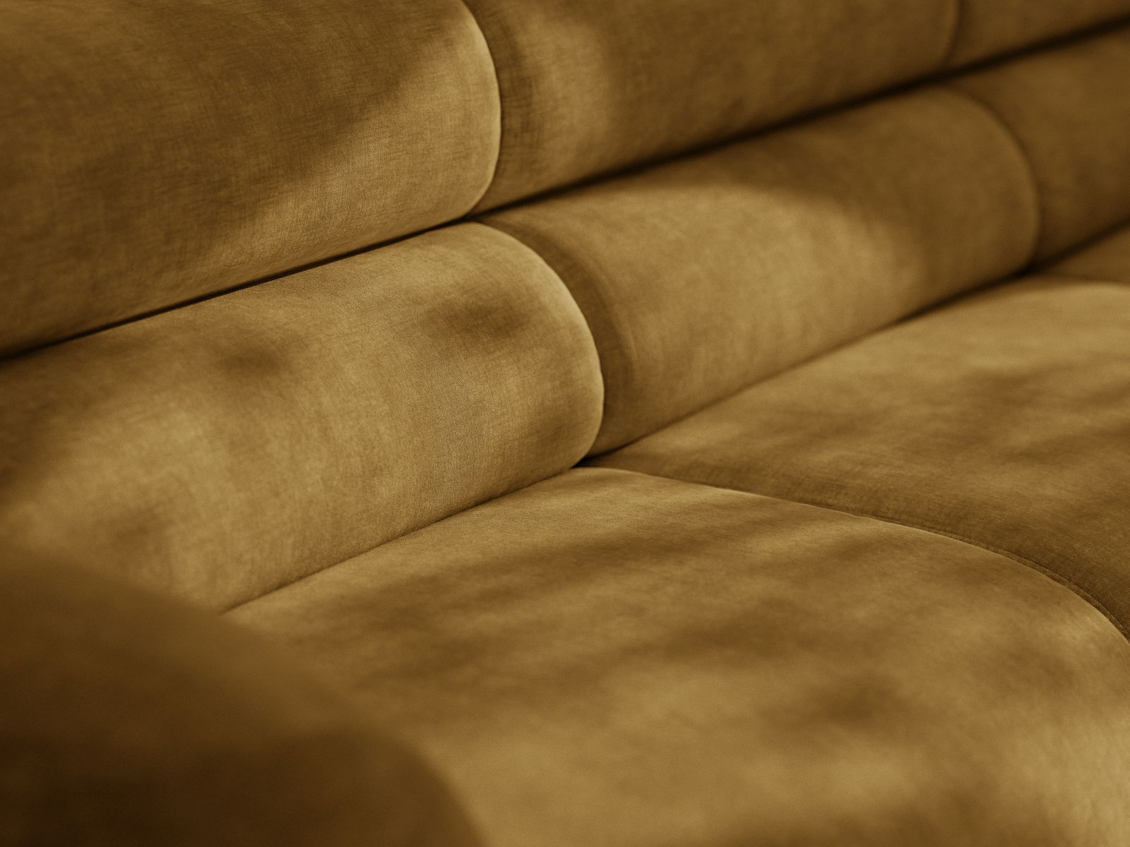 Sessel / Modul NEO senfgelber Chenille