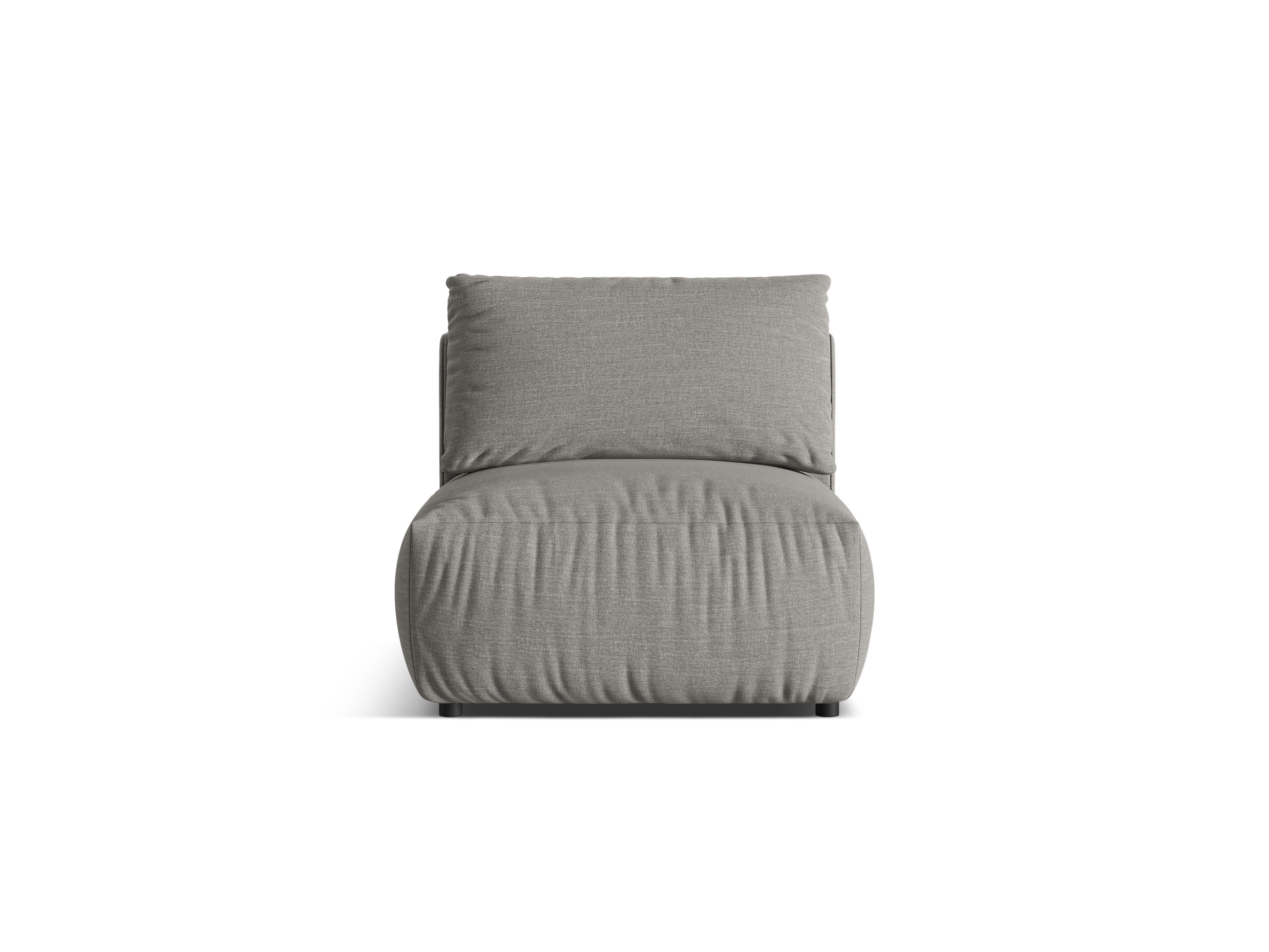 CHRIS modular sofa - central element gray chenille