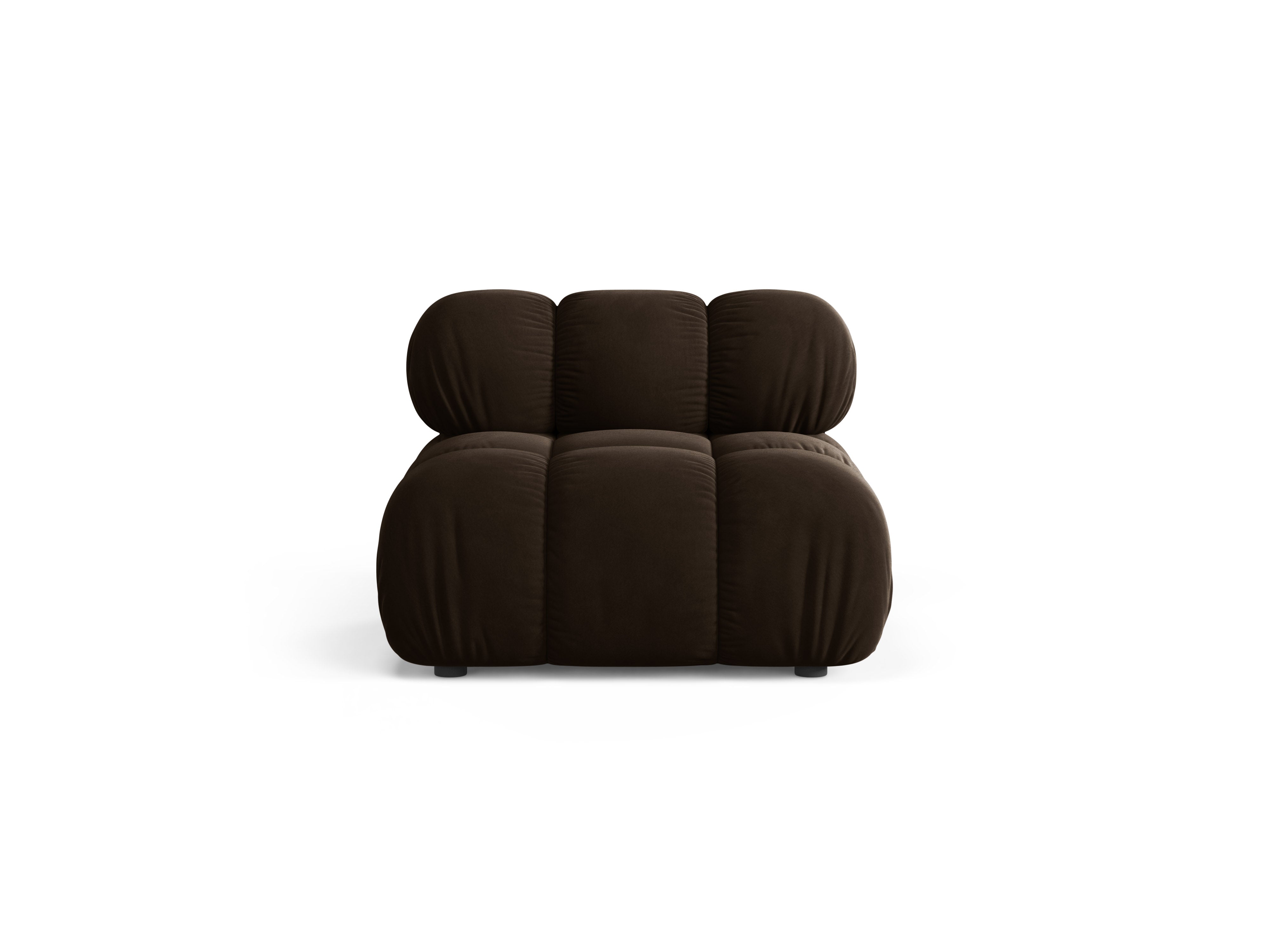 Sessel / Samtmodul BELLIS in Schokoladenfarbe