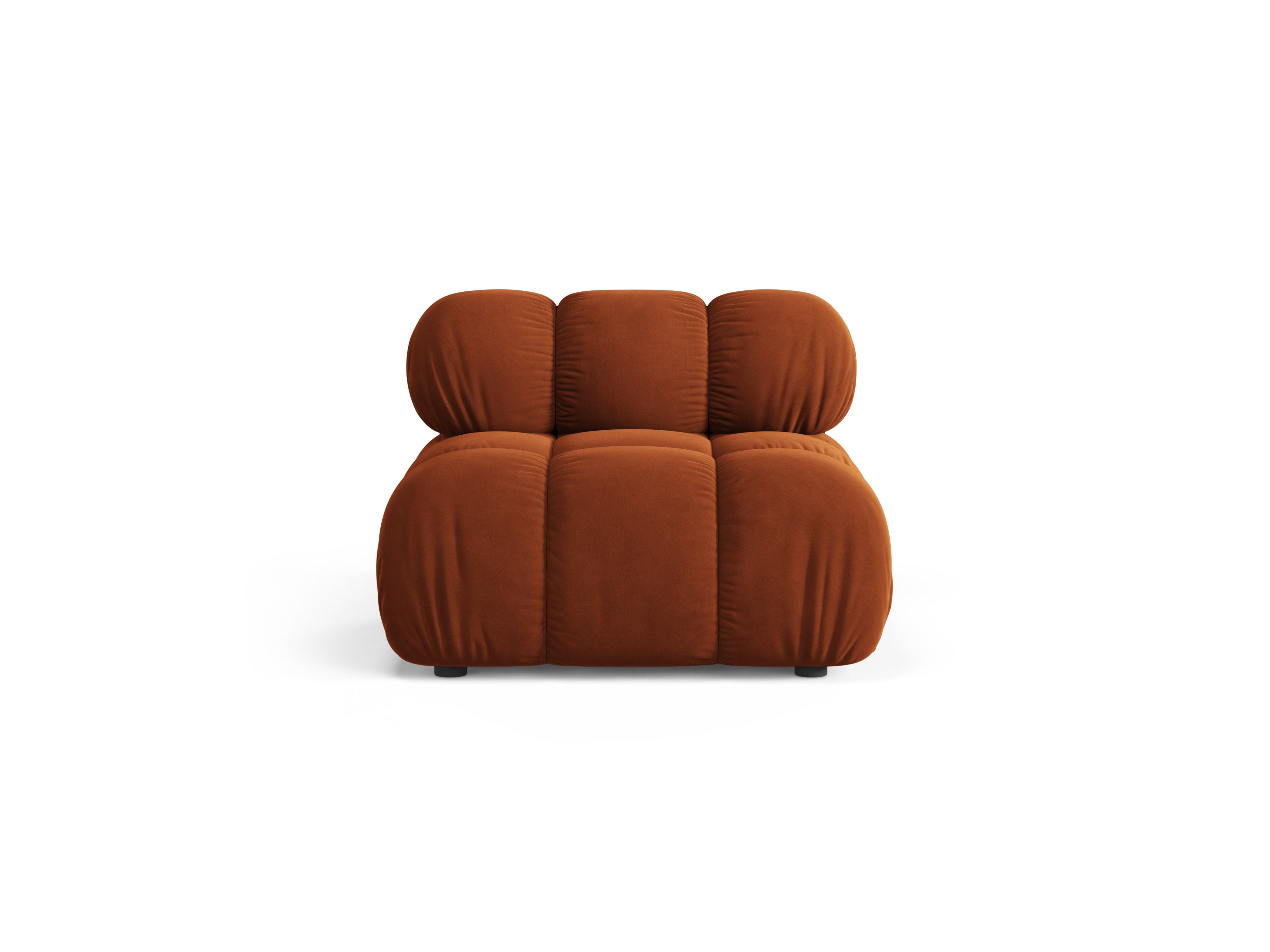 Sessel / Samtmodul BELLIS ziegelrot