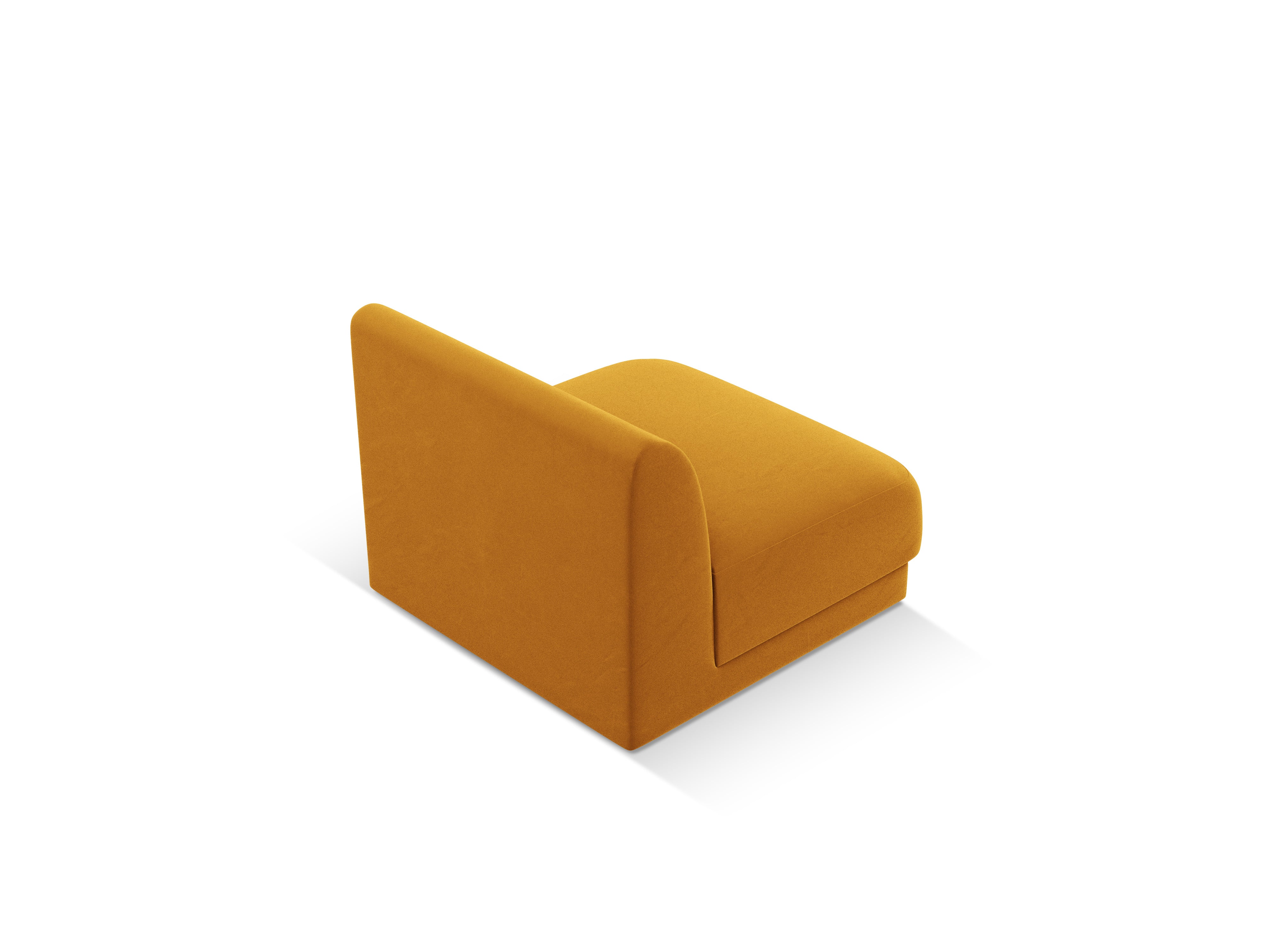 Velvet Armchair Module MILEY Yellow