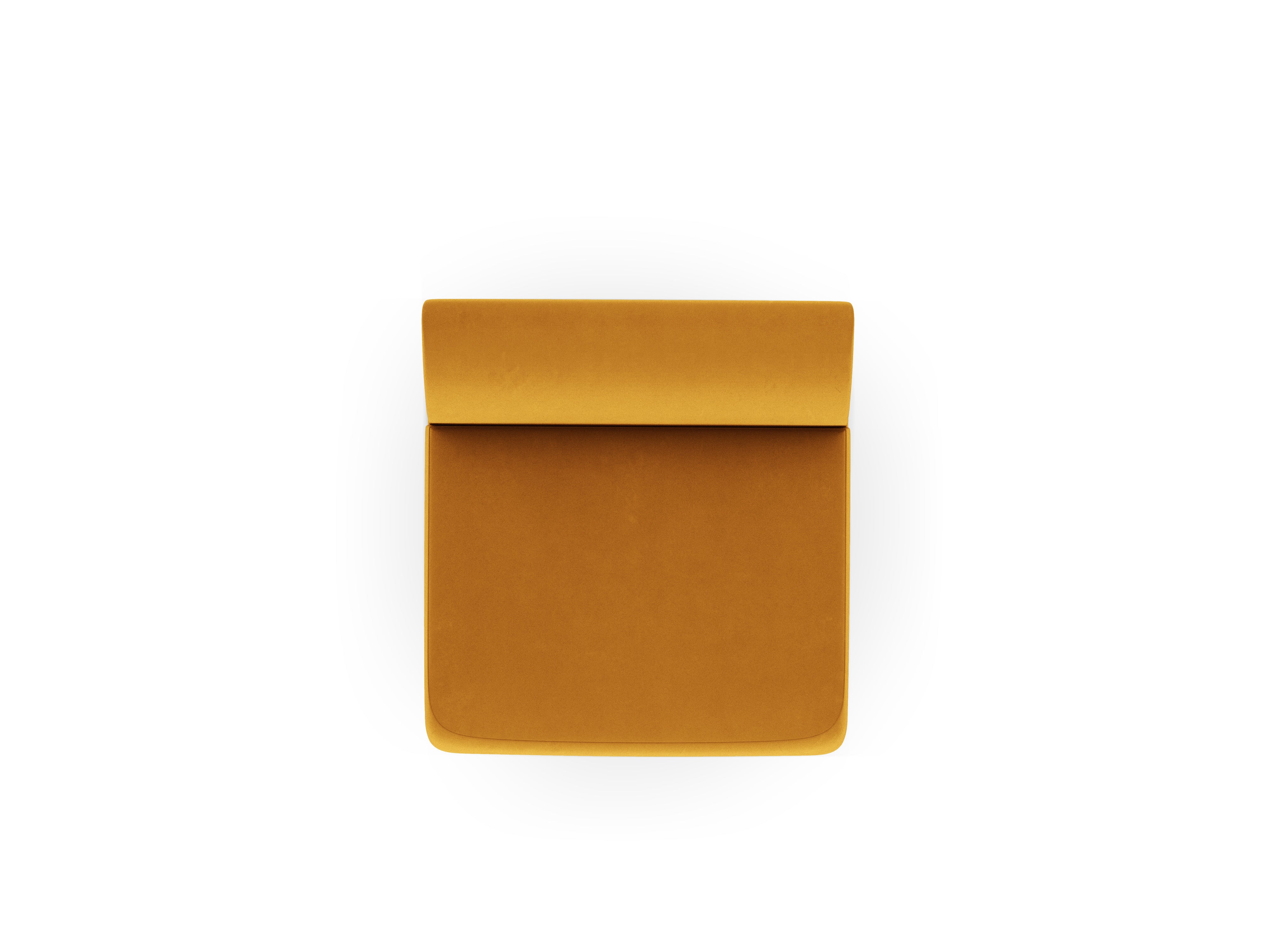 Velvet Armchair Module MILEY Yellow