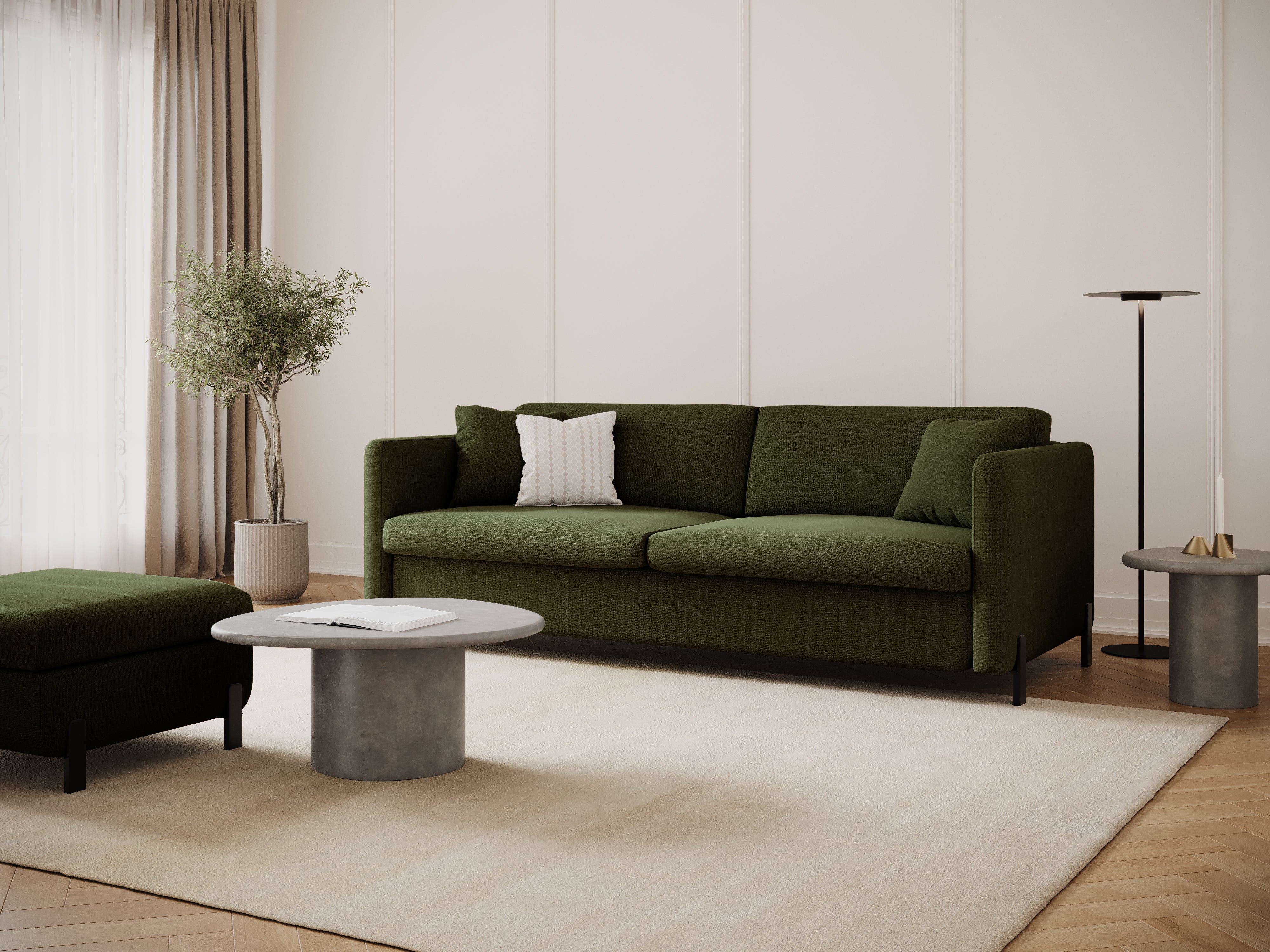 Sofa mit Bettfunktion, "Gloria", 2 Sitze, Grün, 182x102x80
In Europa gemacht