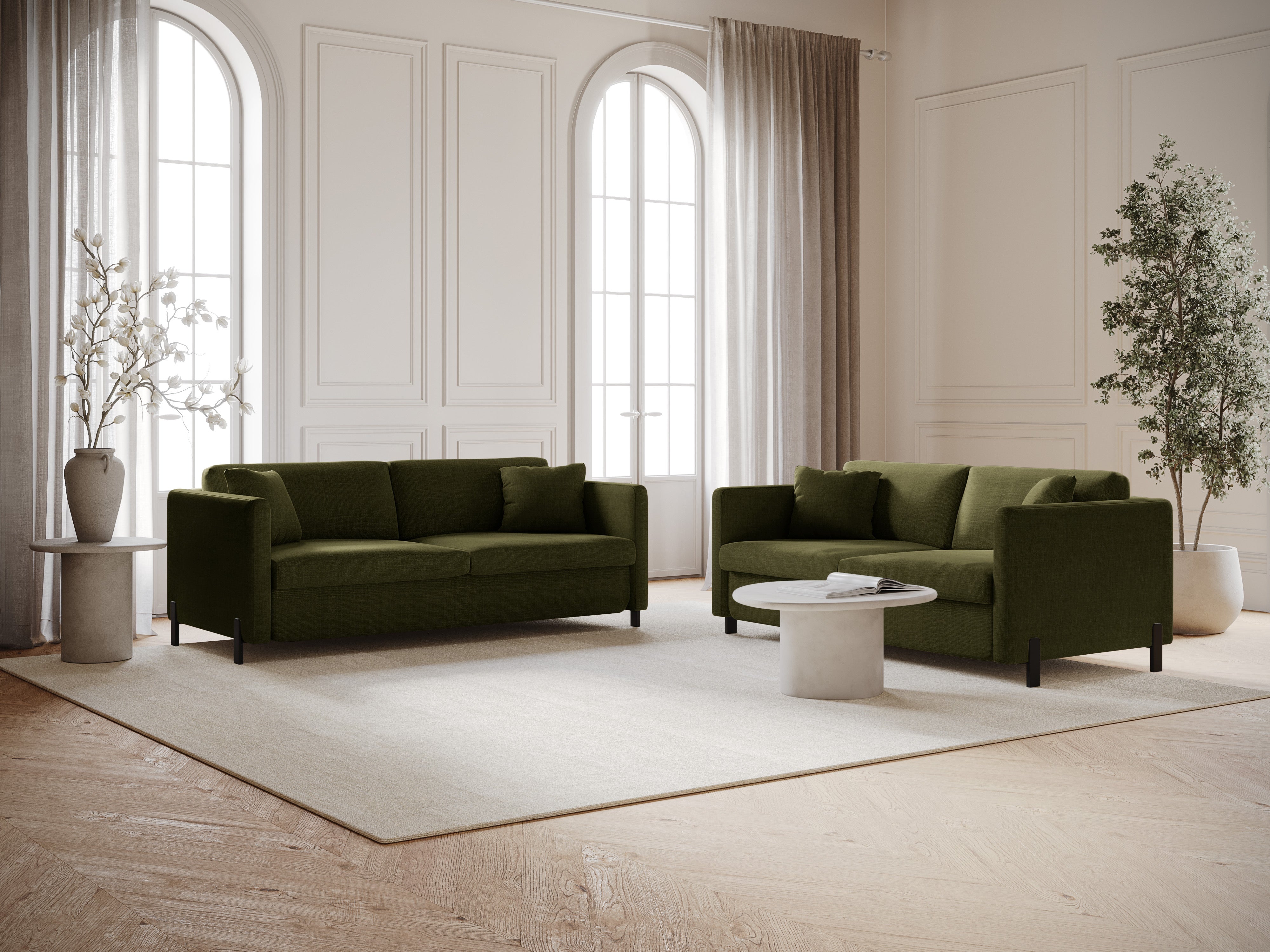 Sofa mit Bettfunktion, "Gloria", 2 Sitze, Grün, 182x102x80
In Europa gemacht