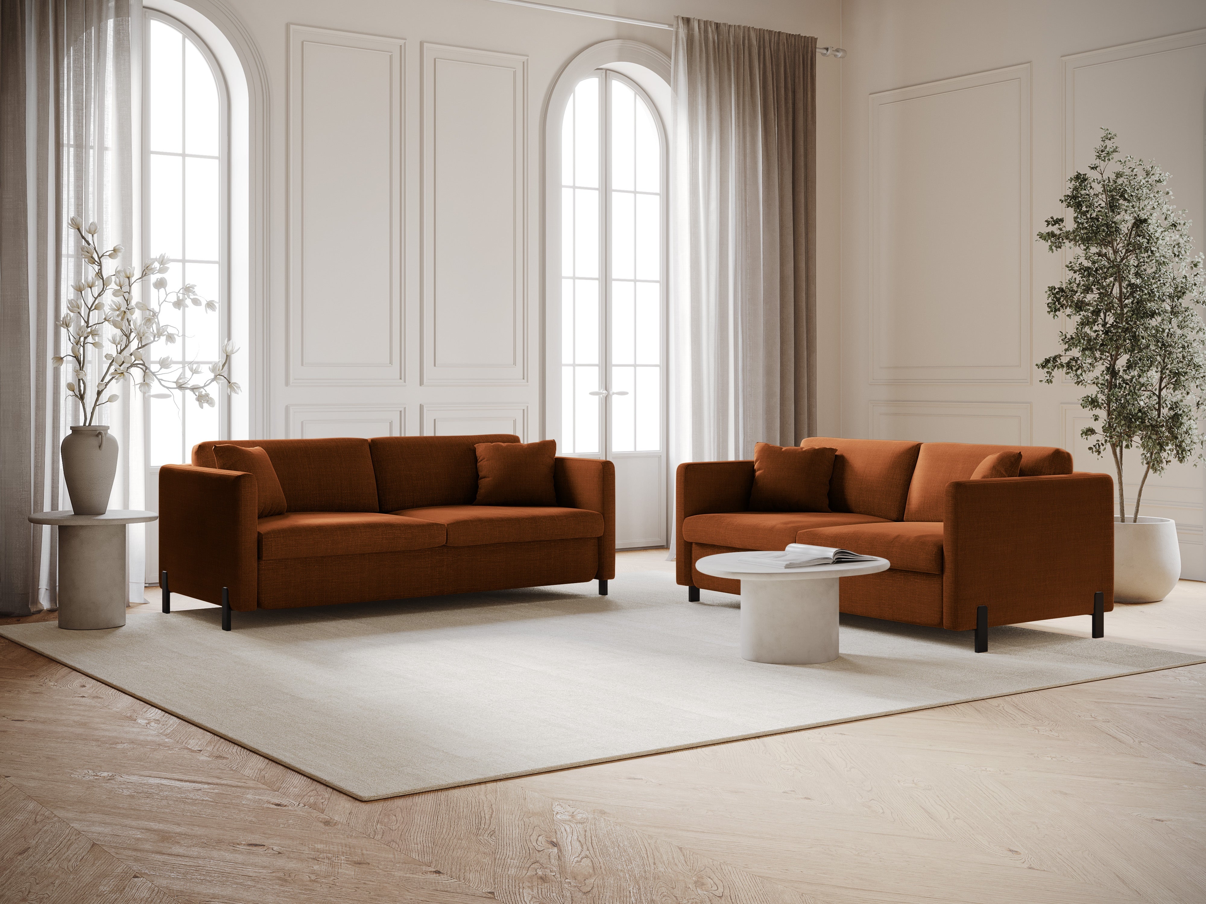 Sofa mit Bettfunktion, "Gloria", 2 Sitze, Ziegel, 182x102x80
In Europa gemacht