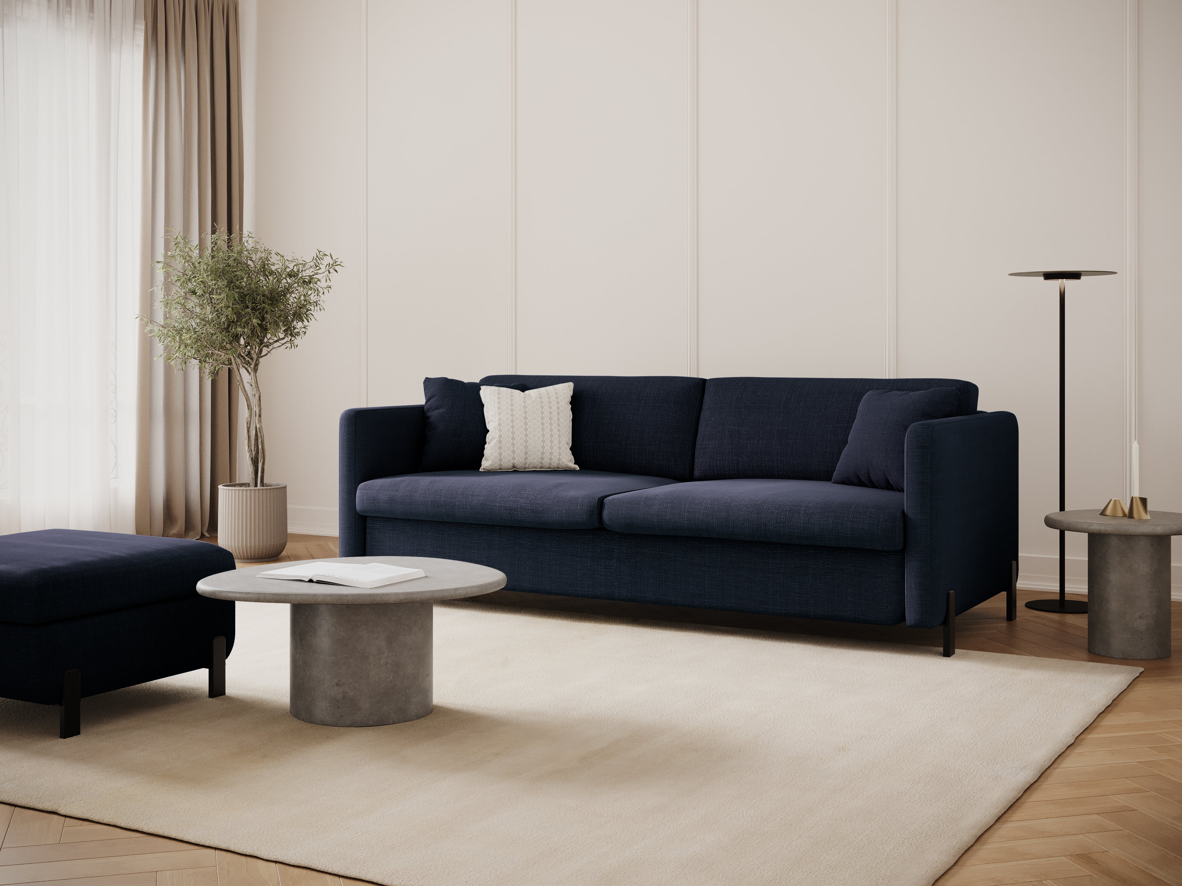 Sofa mit Bettfunktion, "Gloria", 2 Sitze, Blau, 182x102x80
In Europa gemacht