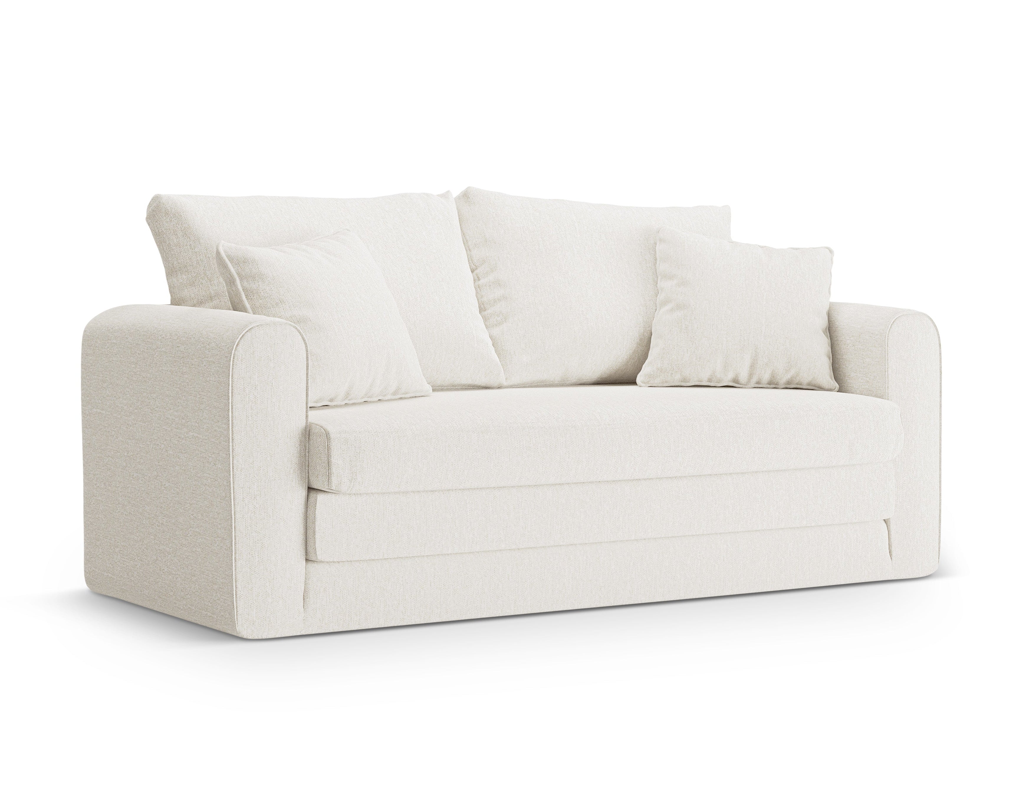 Sofa 2-Sitzer mit Schlaffunktion LIDO Elfenbein