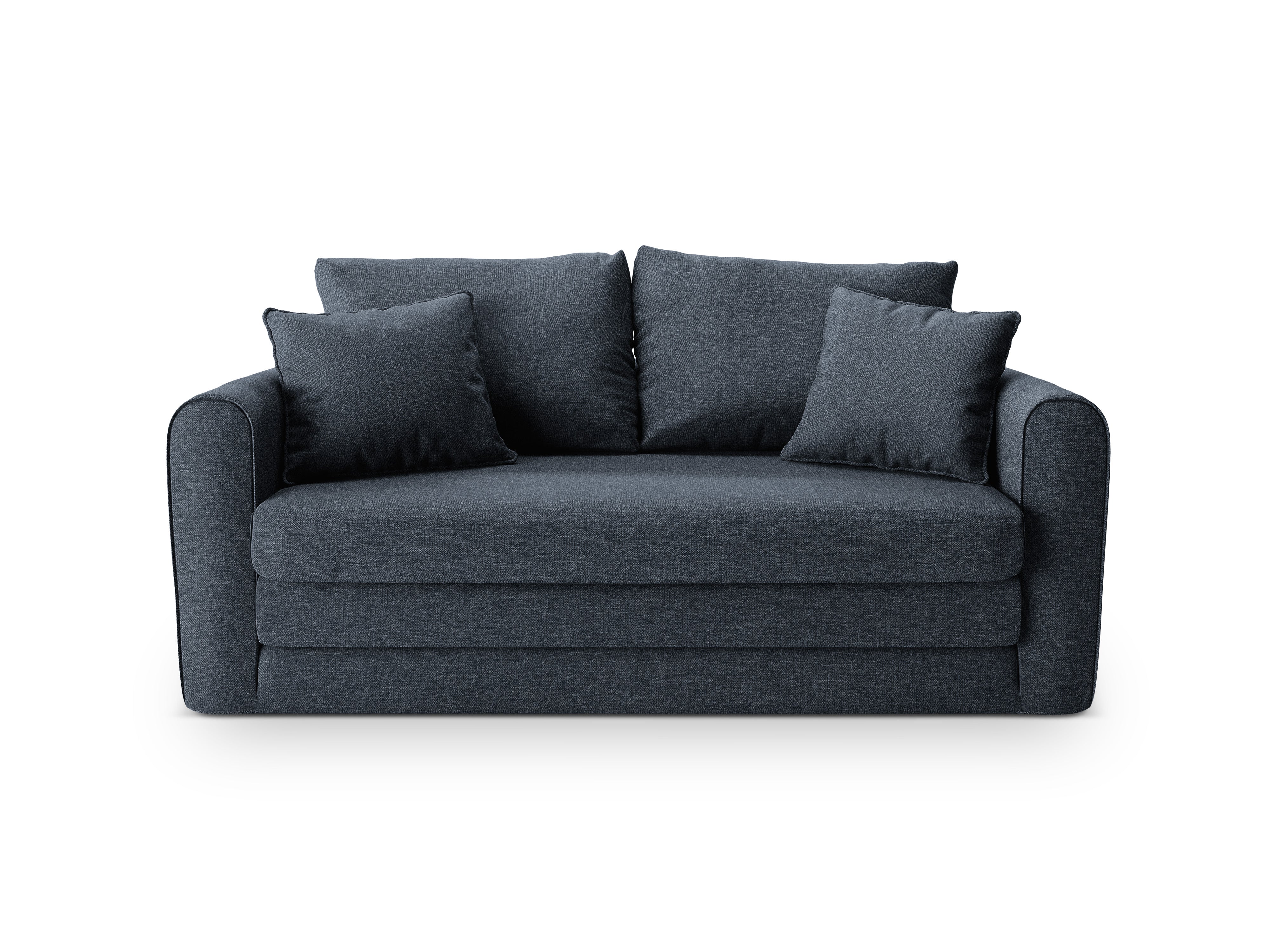 Sofa 2-Sitzer mit Schlaffunktion LIDO dunkelblau
