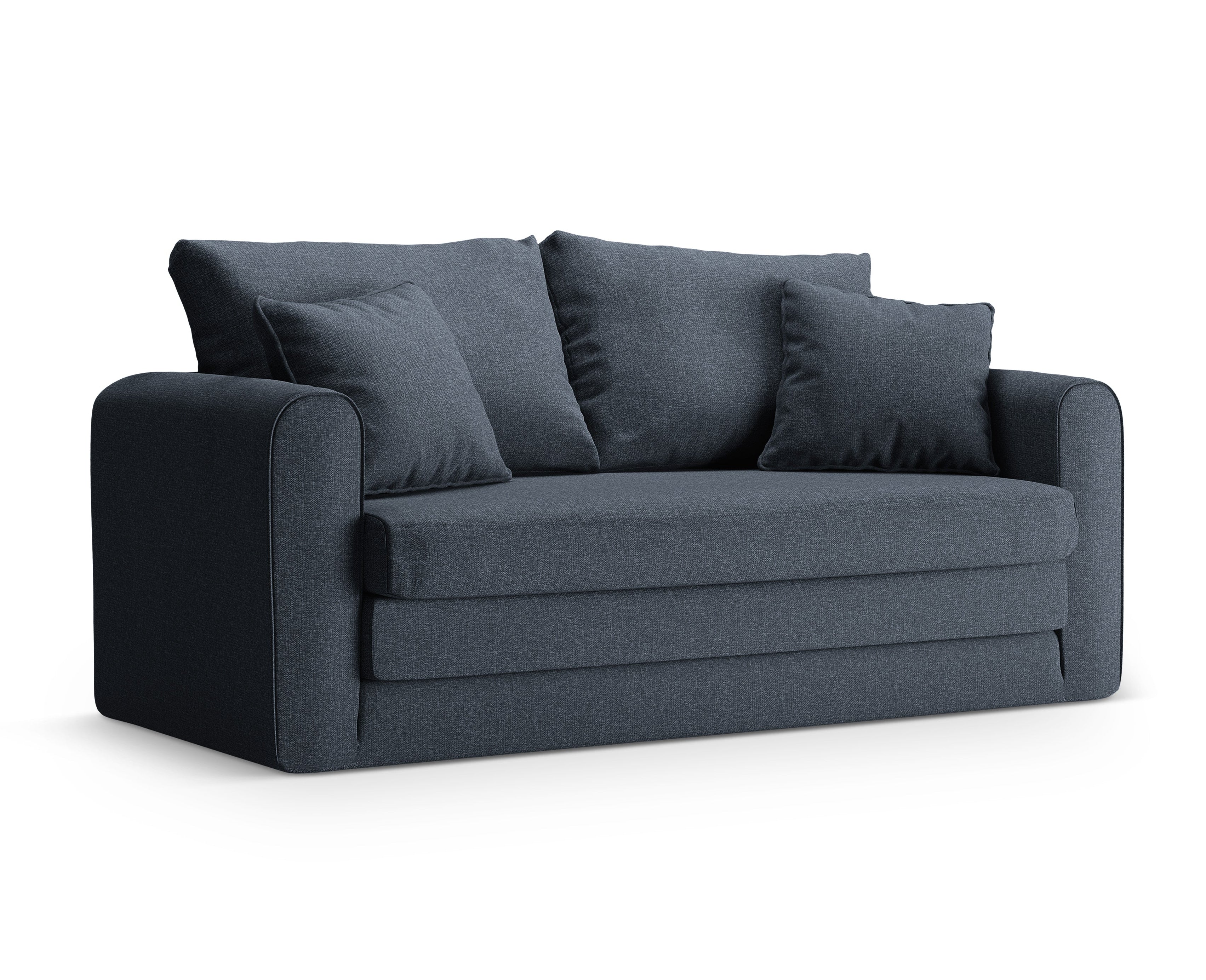 Sofa 2-Sitzer mit Schlaffunktion LIDO dunkelblau