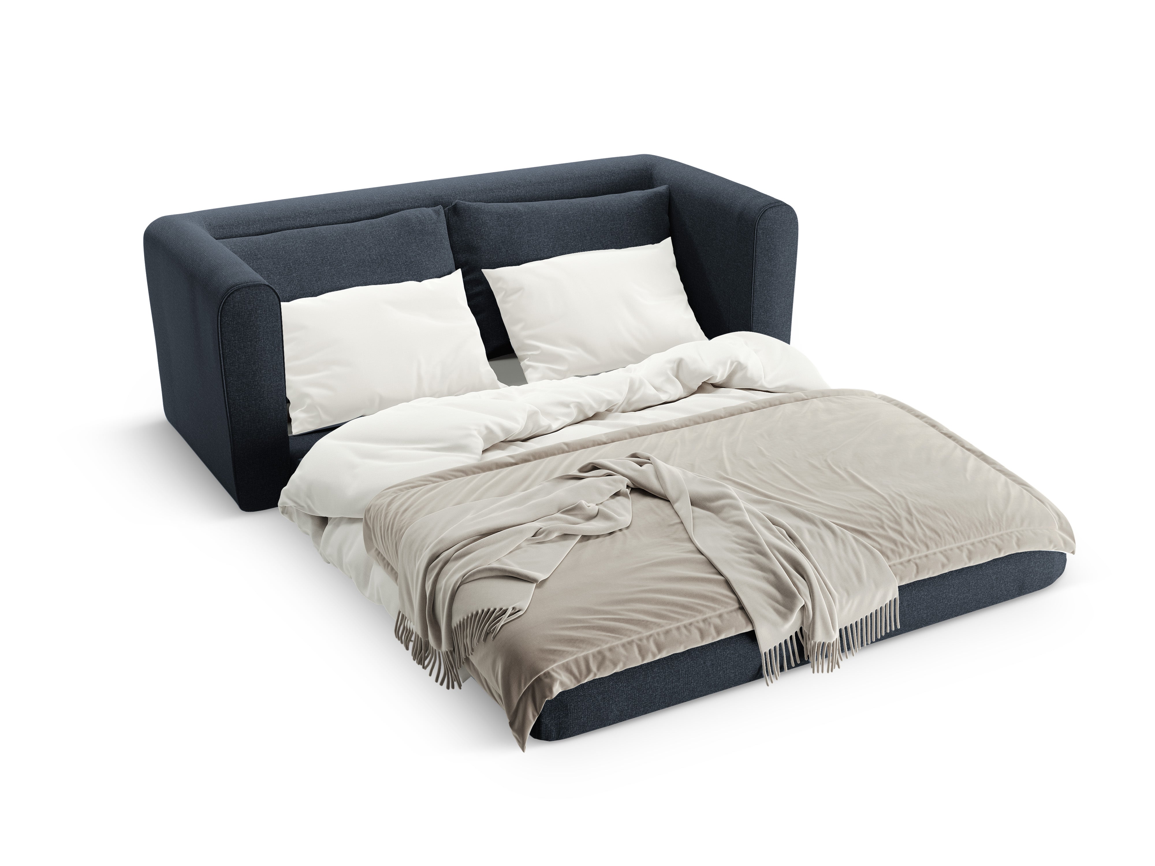 Sofa 2-Sitzer mit Schlaffunktion LIDO dunkelblau