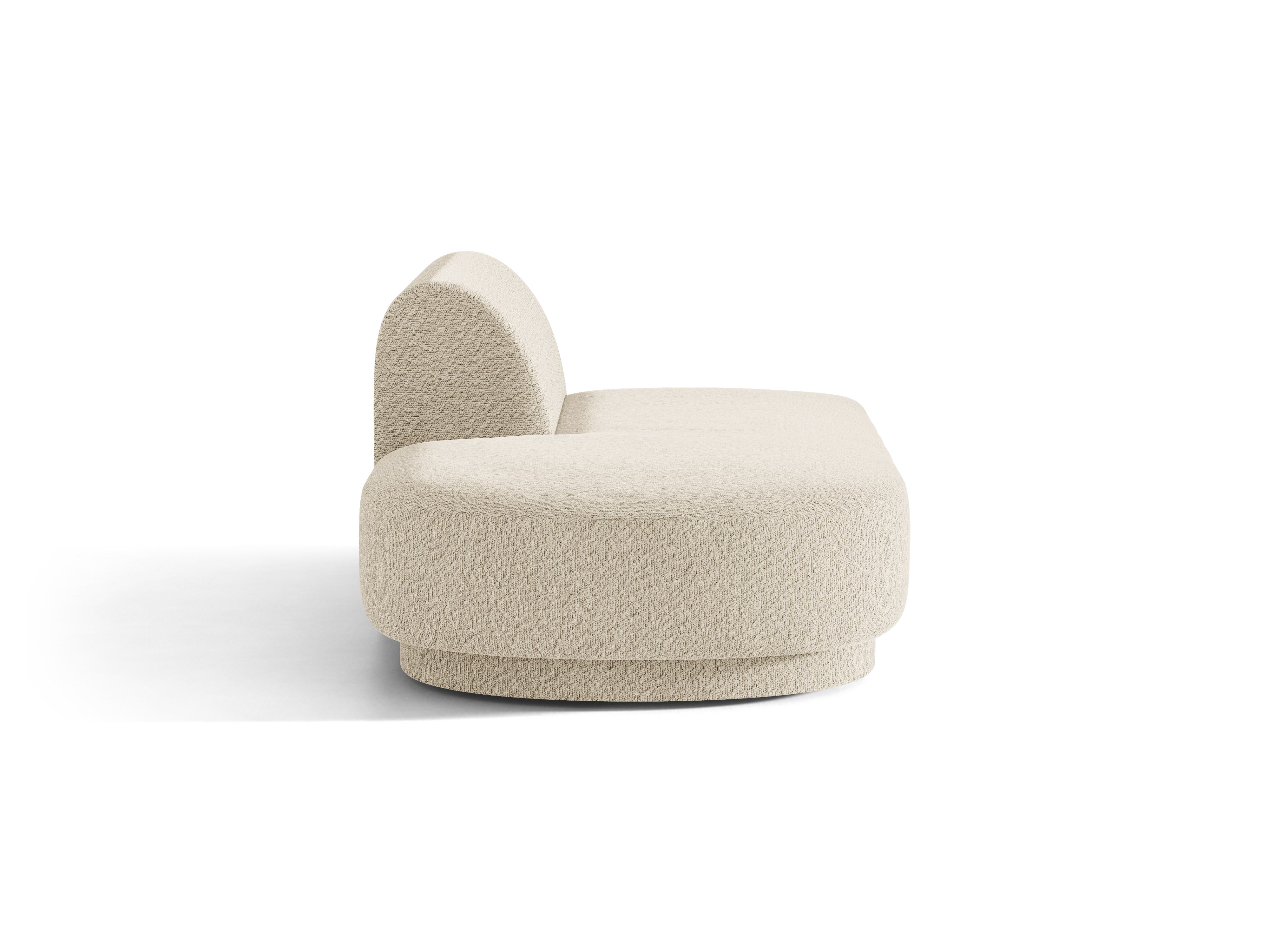 Szezlong 2-sitzig links MILEY beige Boucle