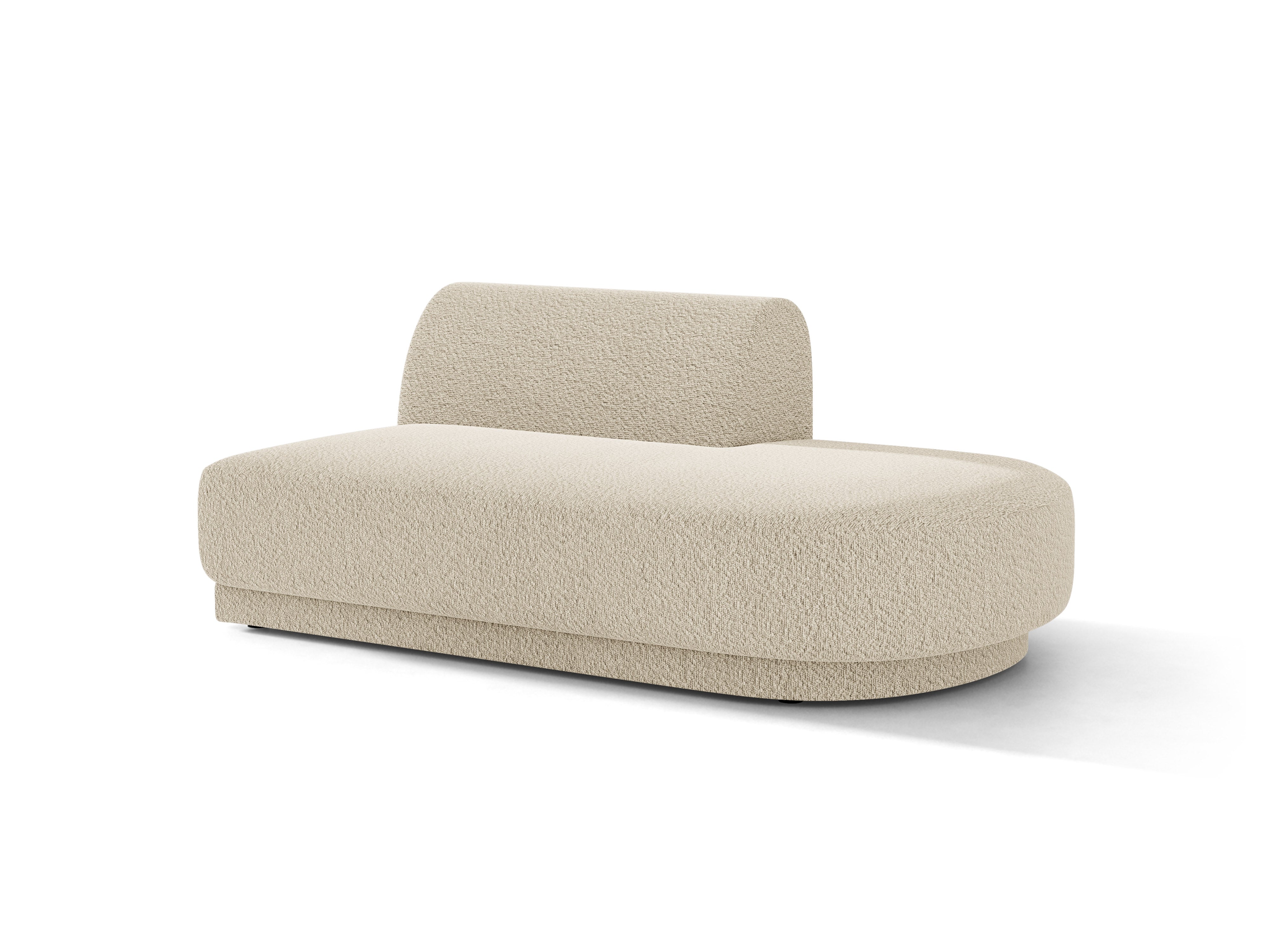 Szezlong 2-sitzig rechts MILEY beige Boucle