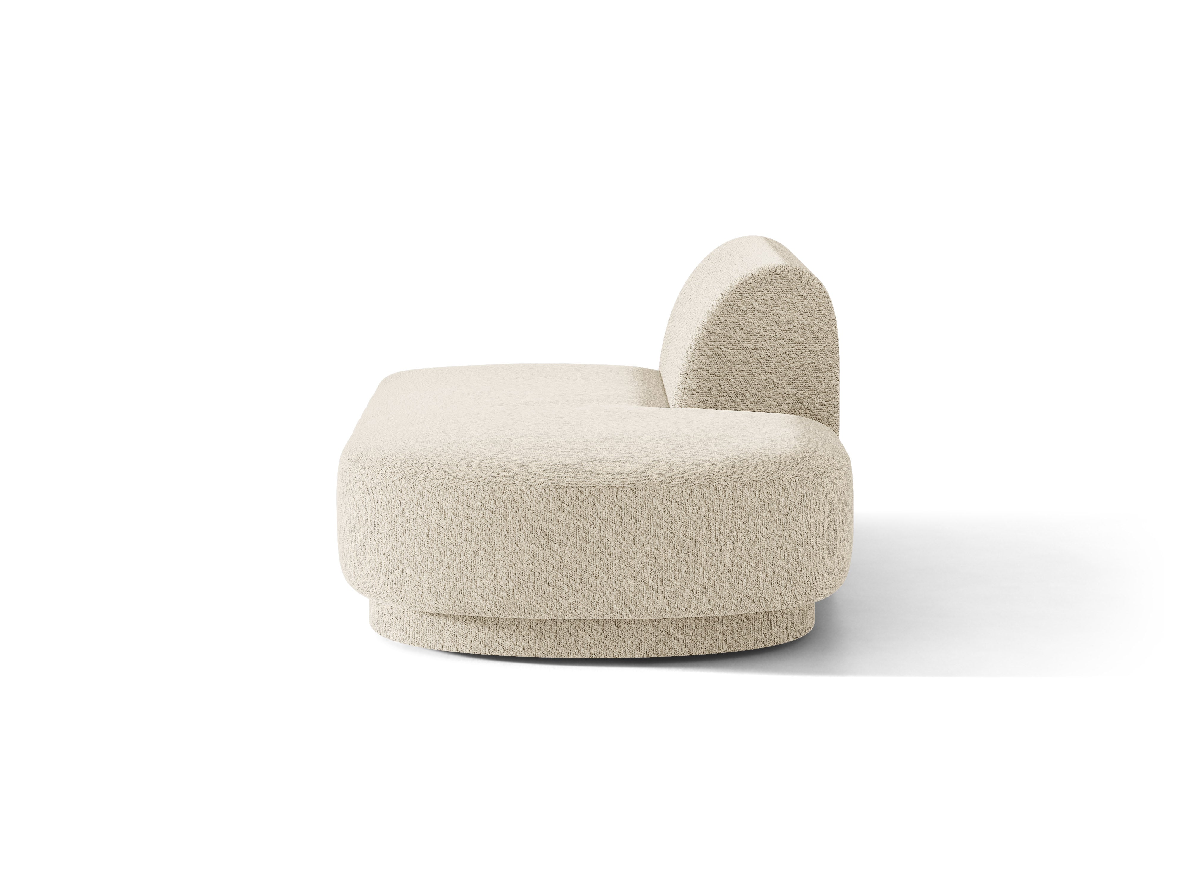 Szezlong 2-sitzig rechts MILEY beige Boucle
