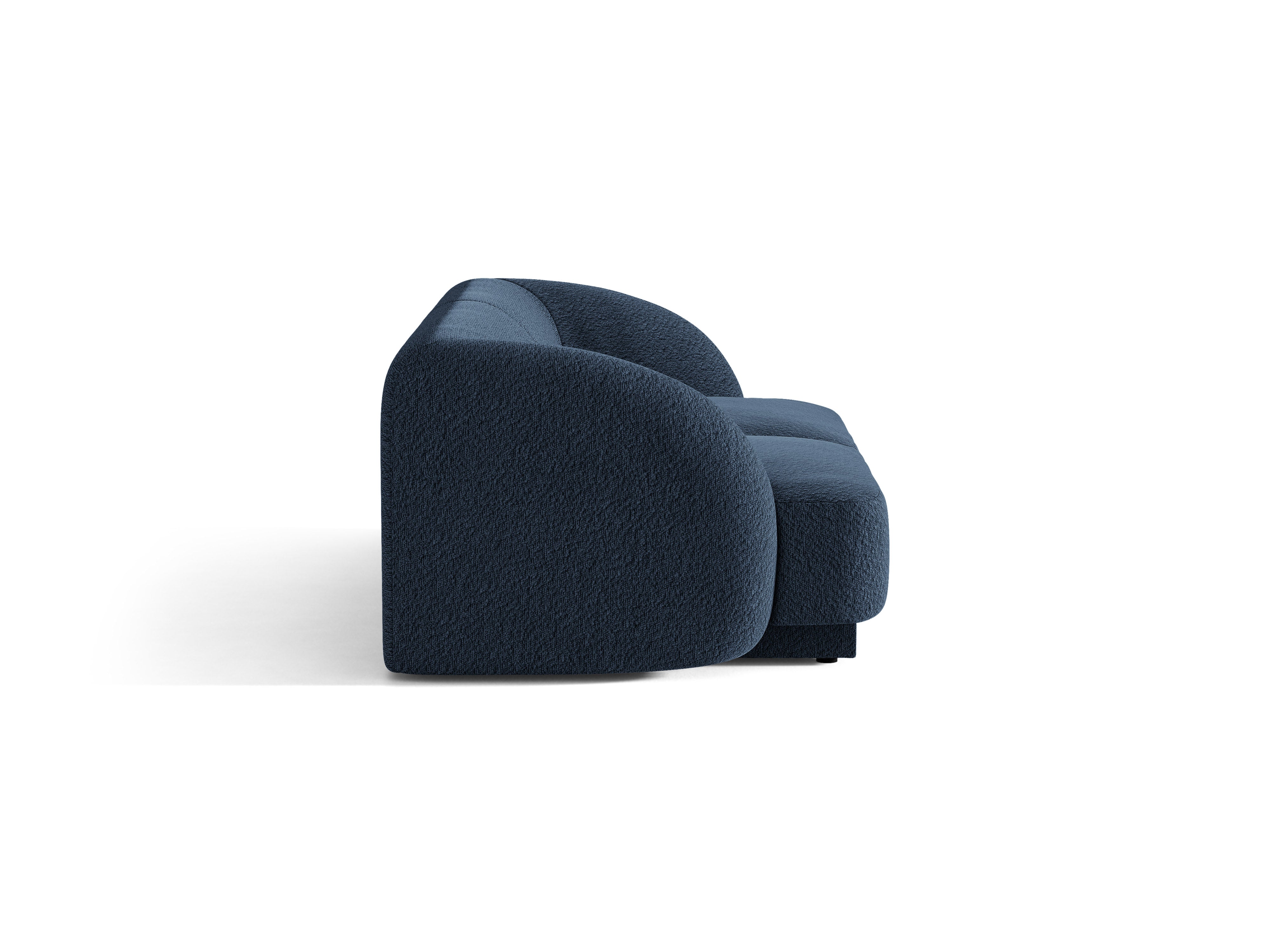 Sofa 2-sitzig MILEY dunkelblau Boucle
