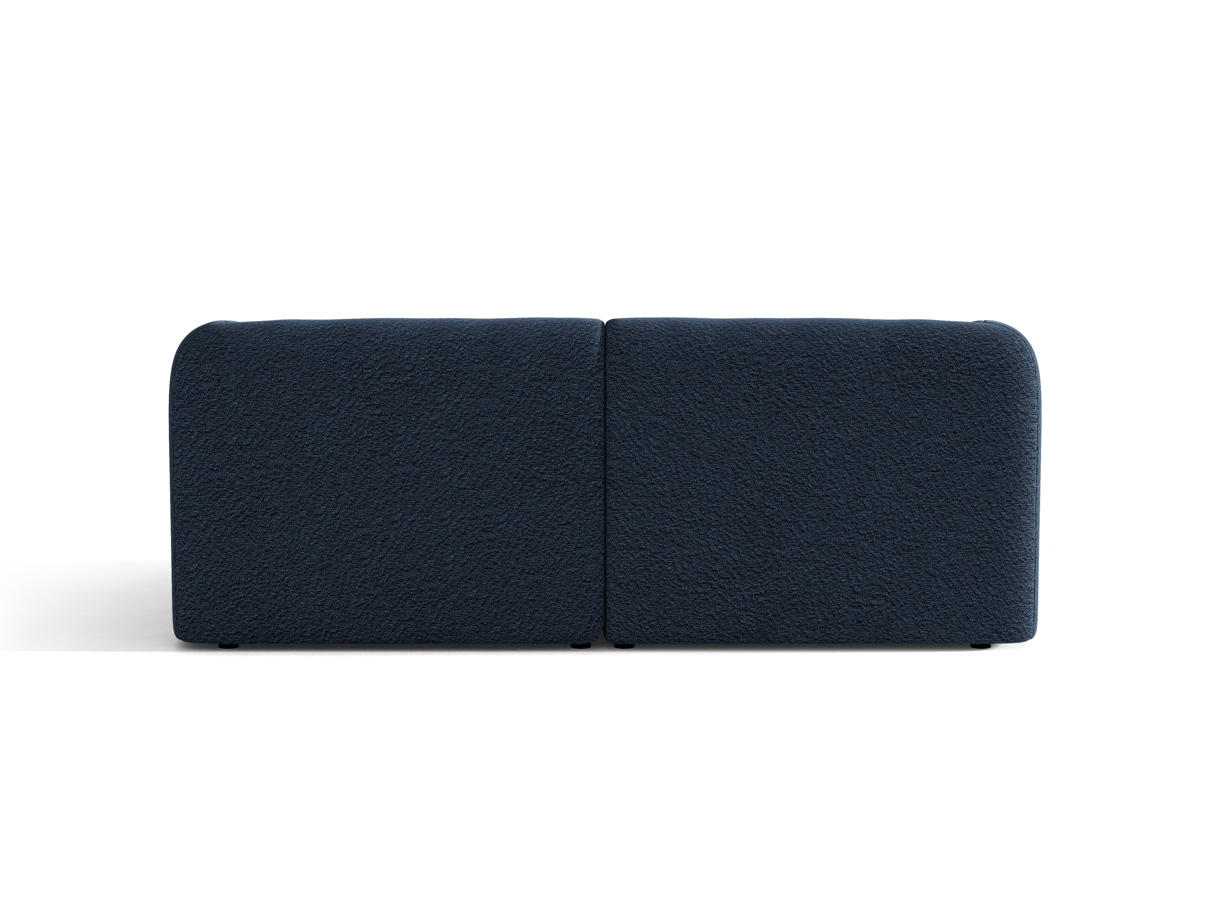 Sofa 2-sitzig MILEY dunkelblau Boucle