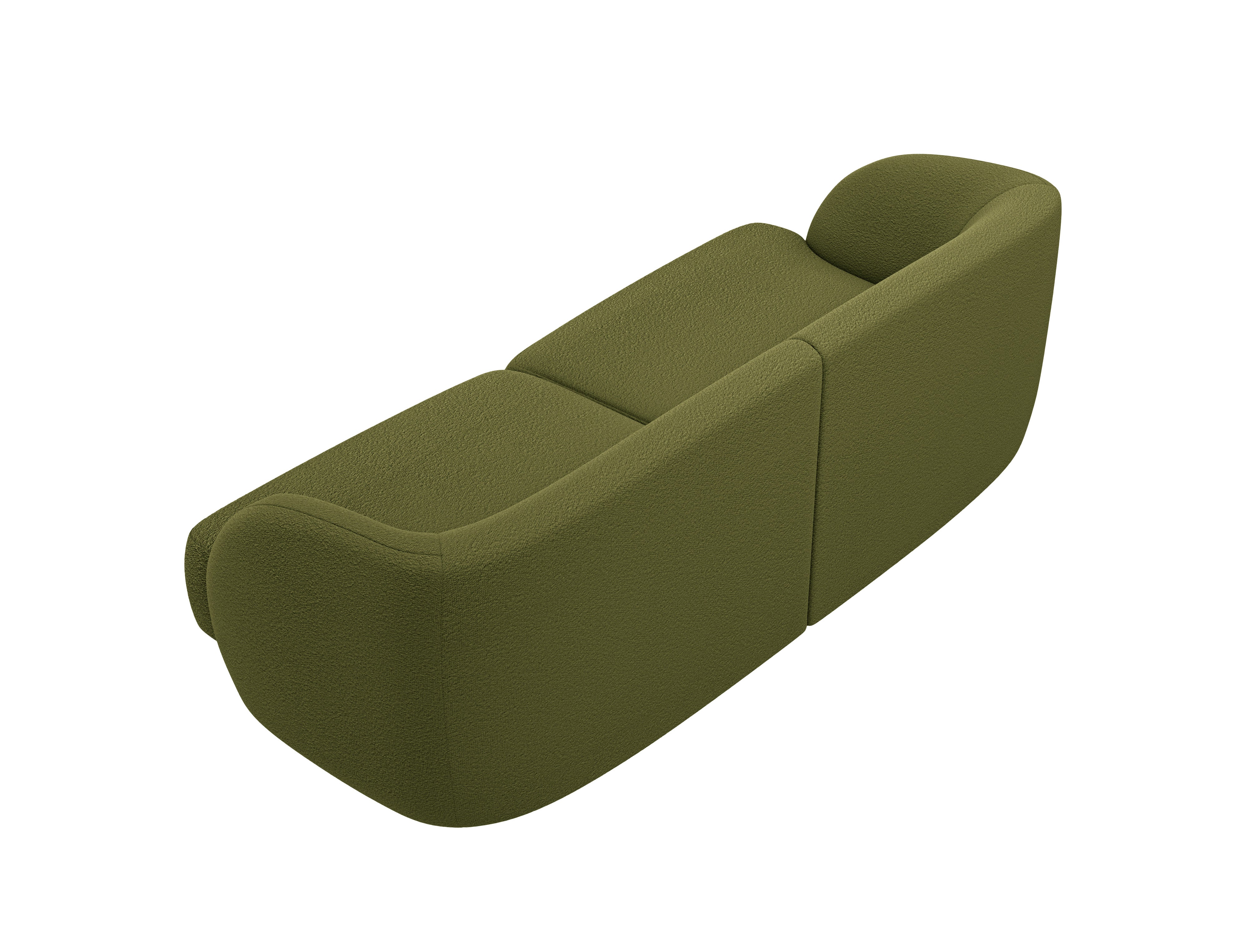 2-seater Sofa MILEY green boucle