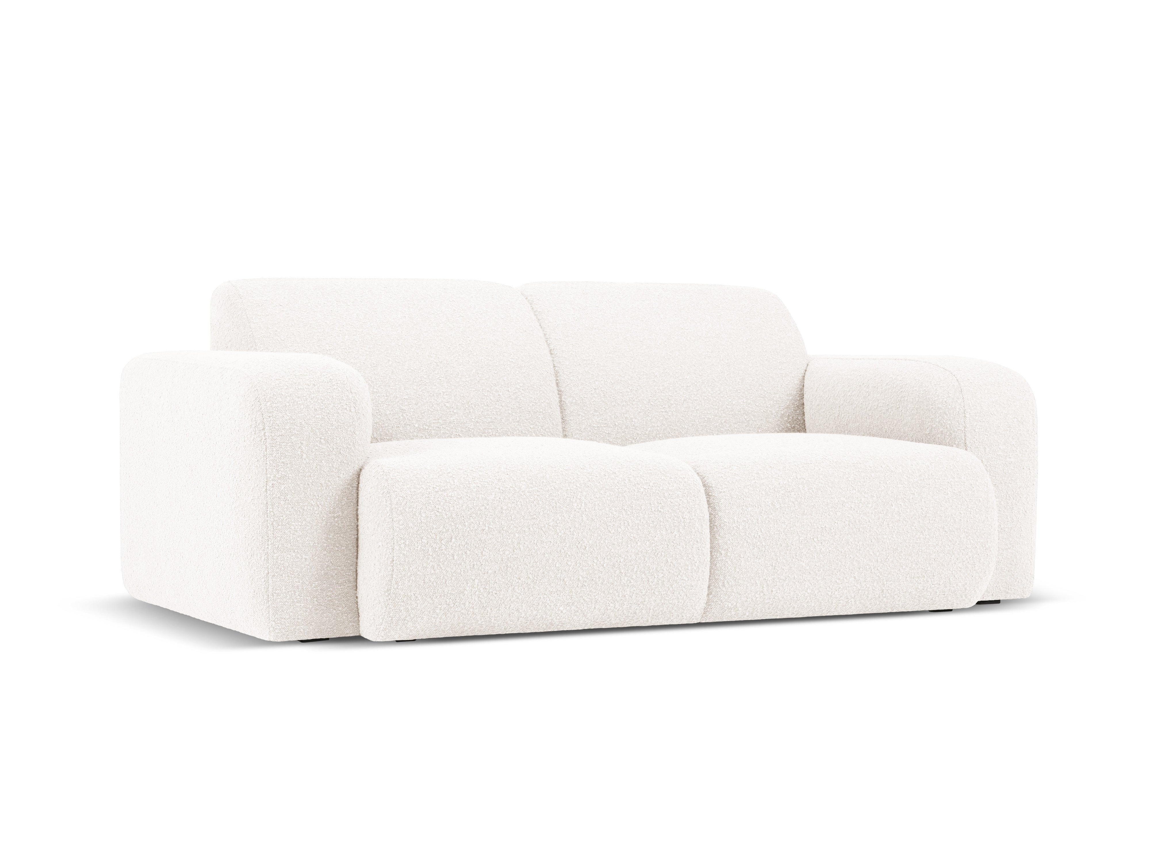 Sofa w tkaninie boucle 2-osobowa MOLINO biały Micadoni    Eye on Design