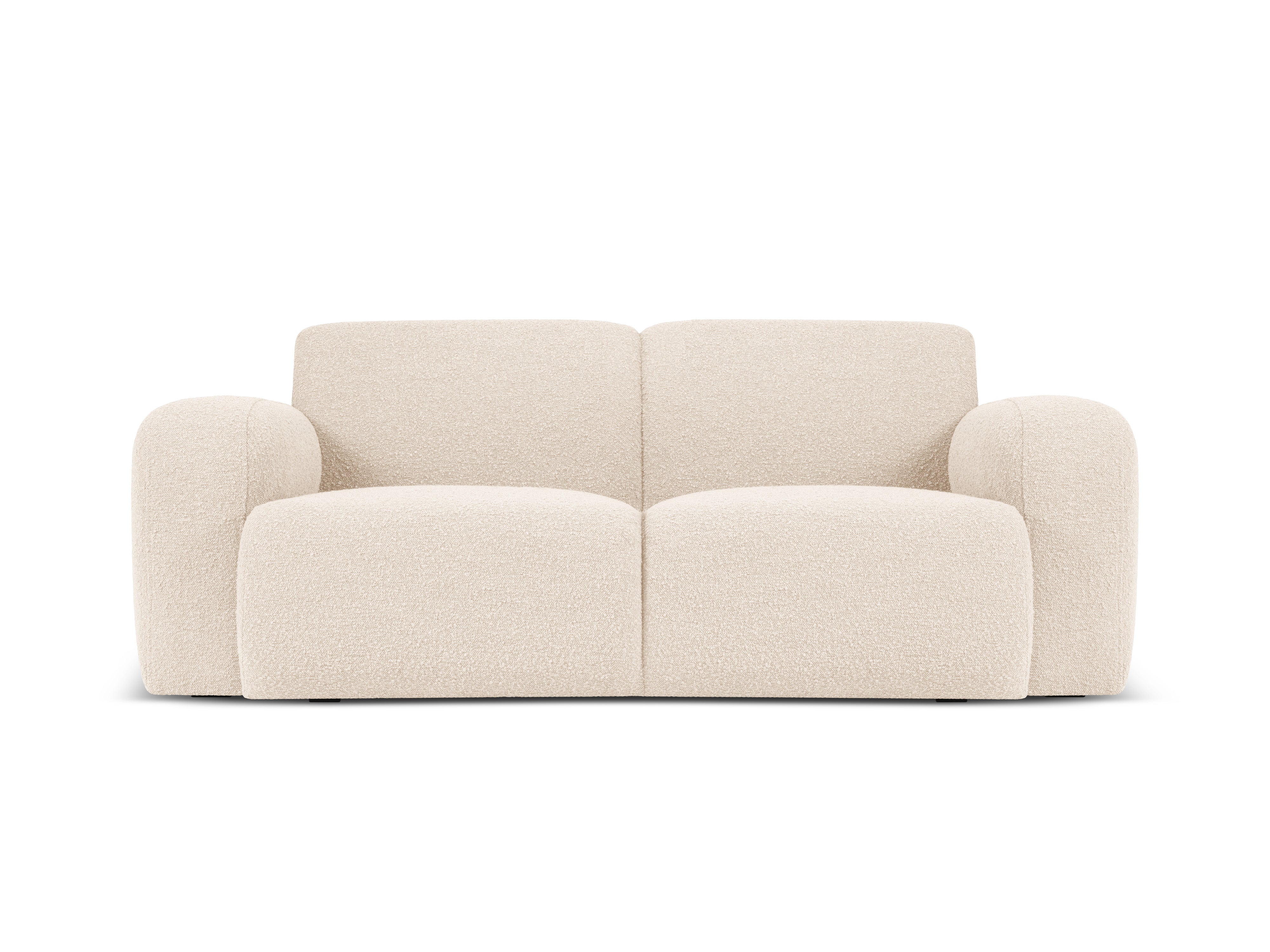 Sofa w tkaninie boucle 2-osobowa MOLINO beżowy Micadoni    Eye on Design