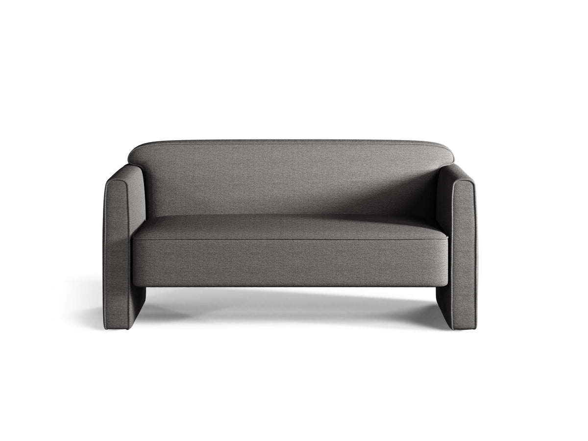 Zweisitzer-Sofa ABBY grau