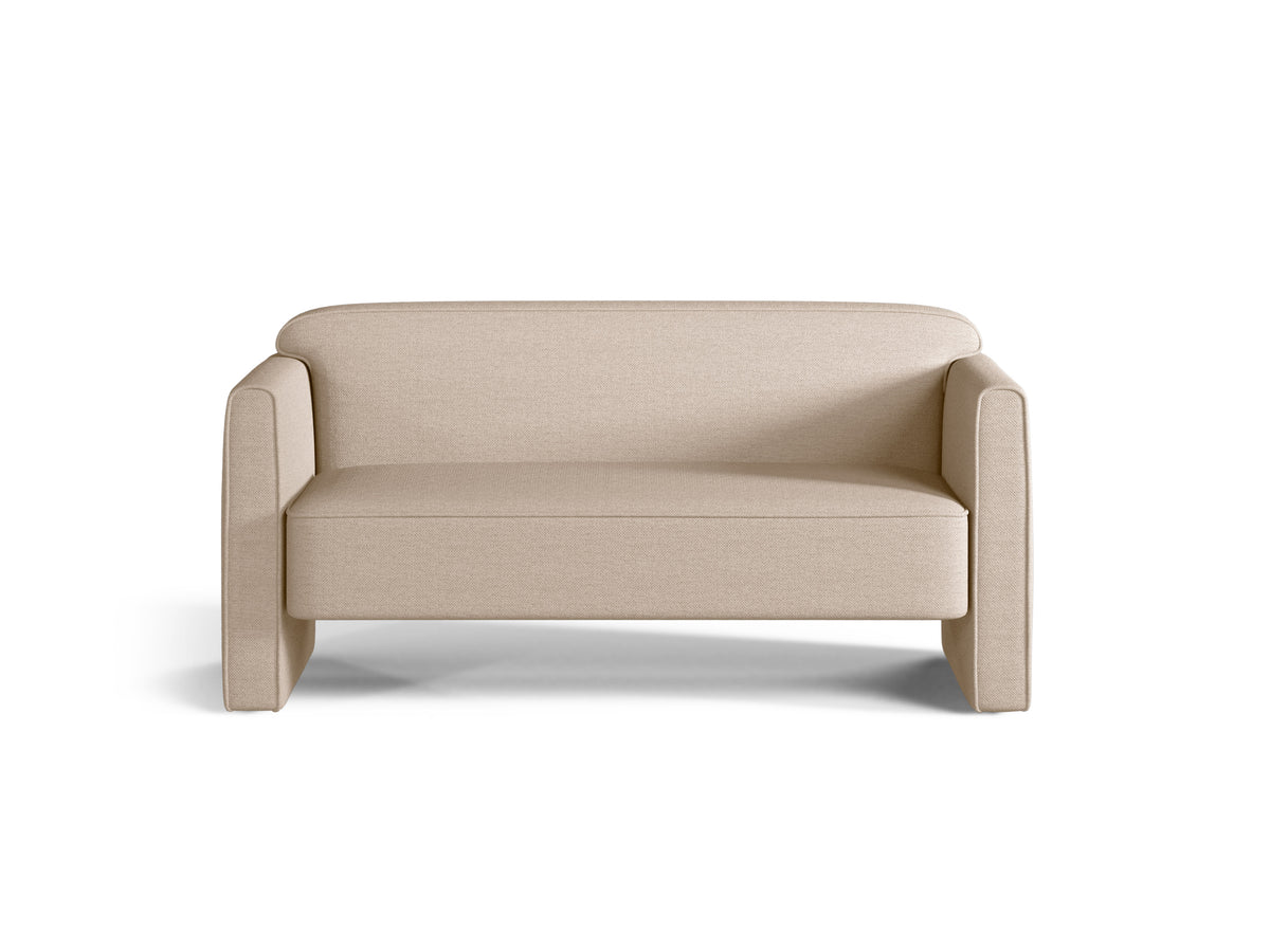 Zweisitzer-Sofa ABBY sandfarben