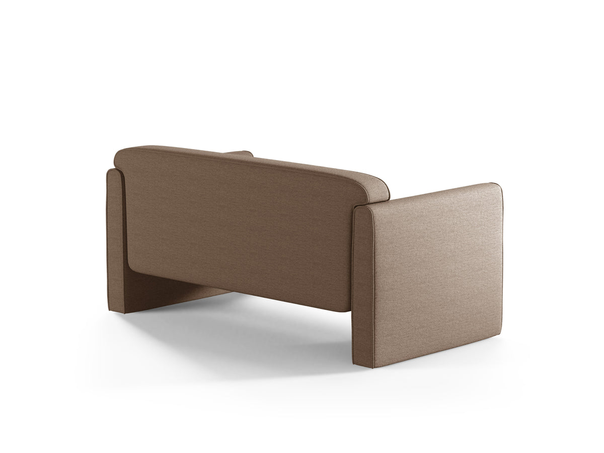 Zweisitzer-Sofa ABBY dunkelbeige